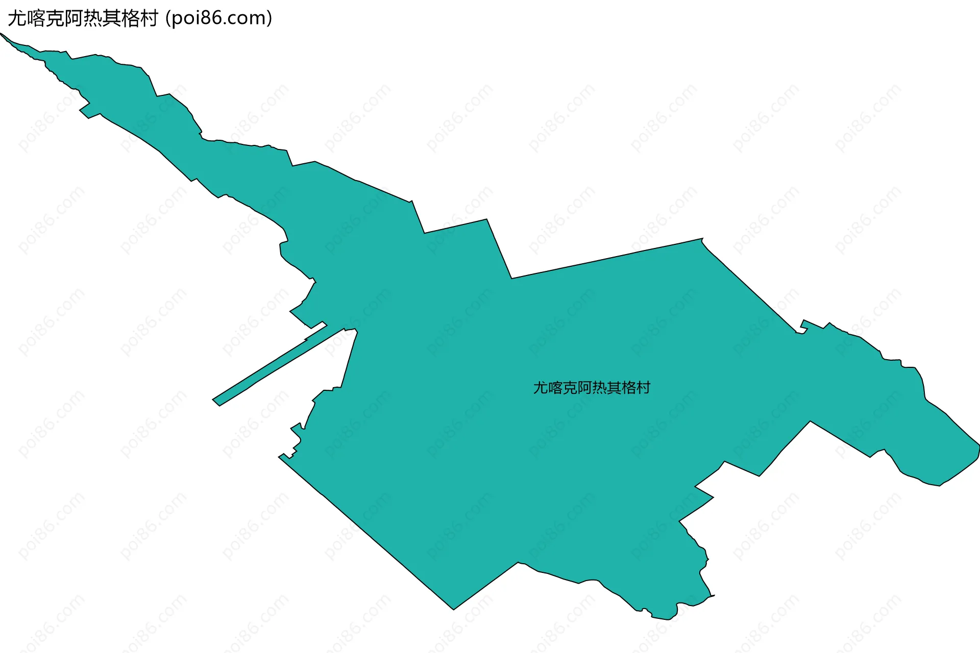 尤喀克阿热其格村边界地图