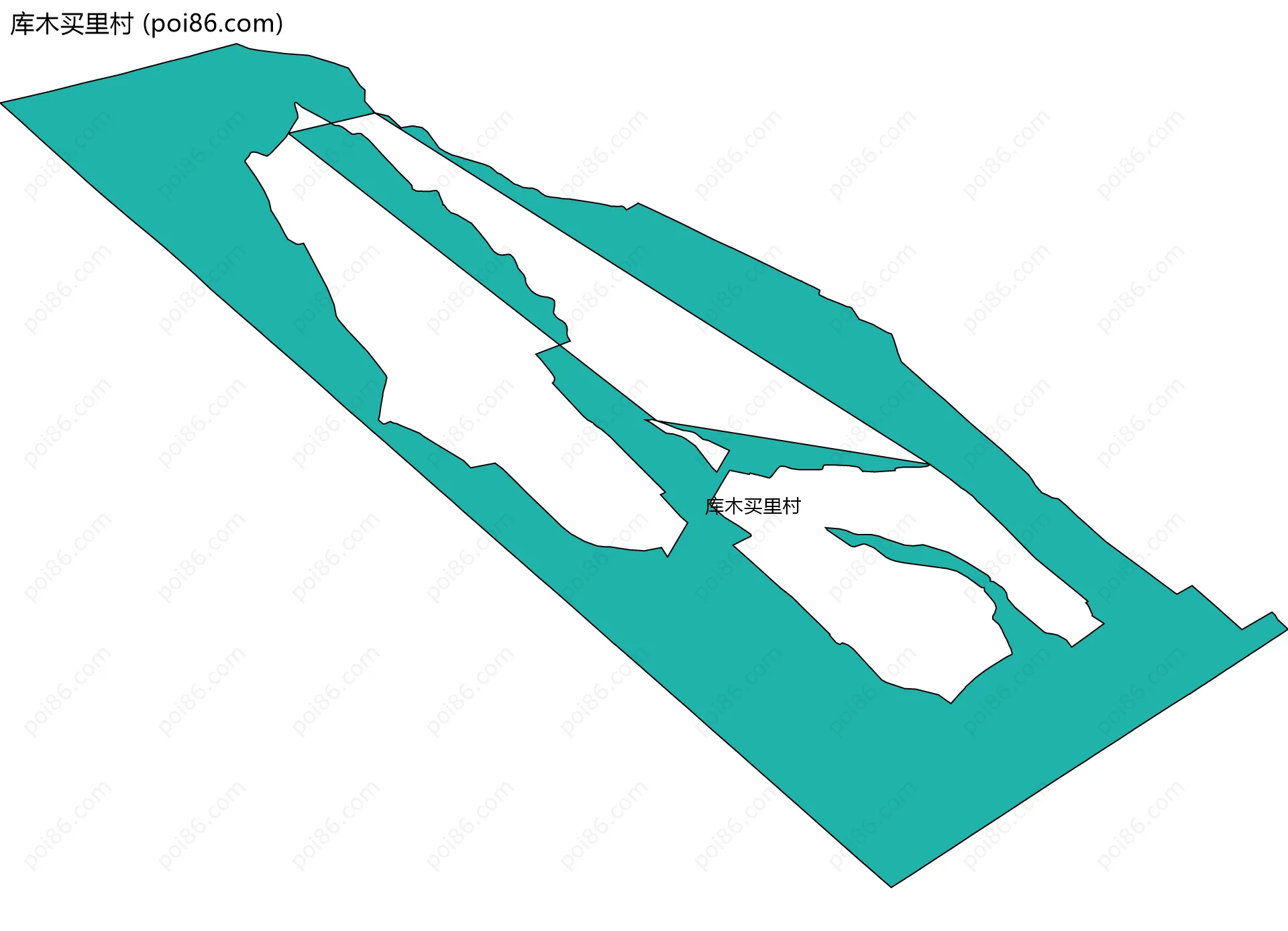 库木买里村边界地图