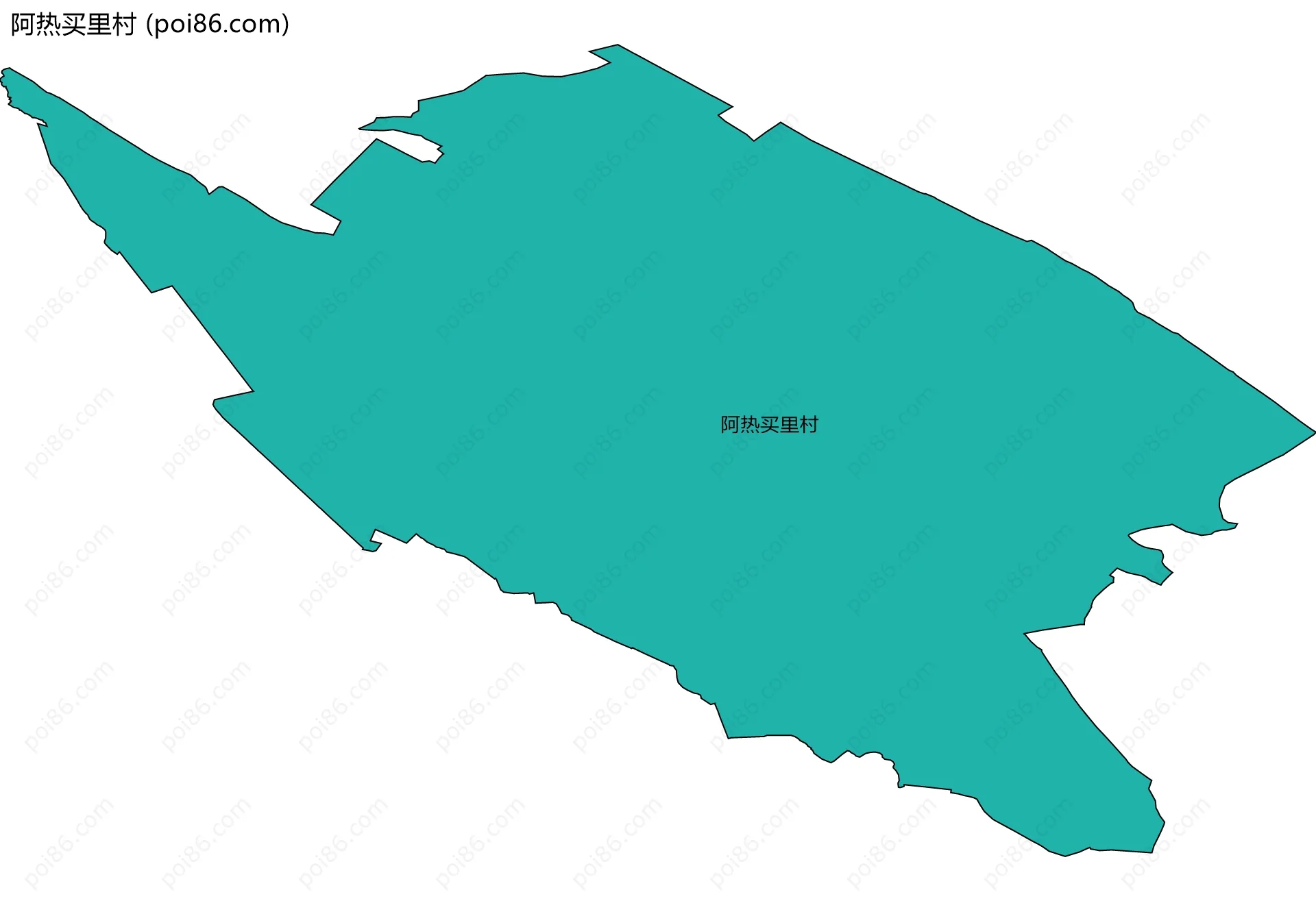 阿热买里村边界地图