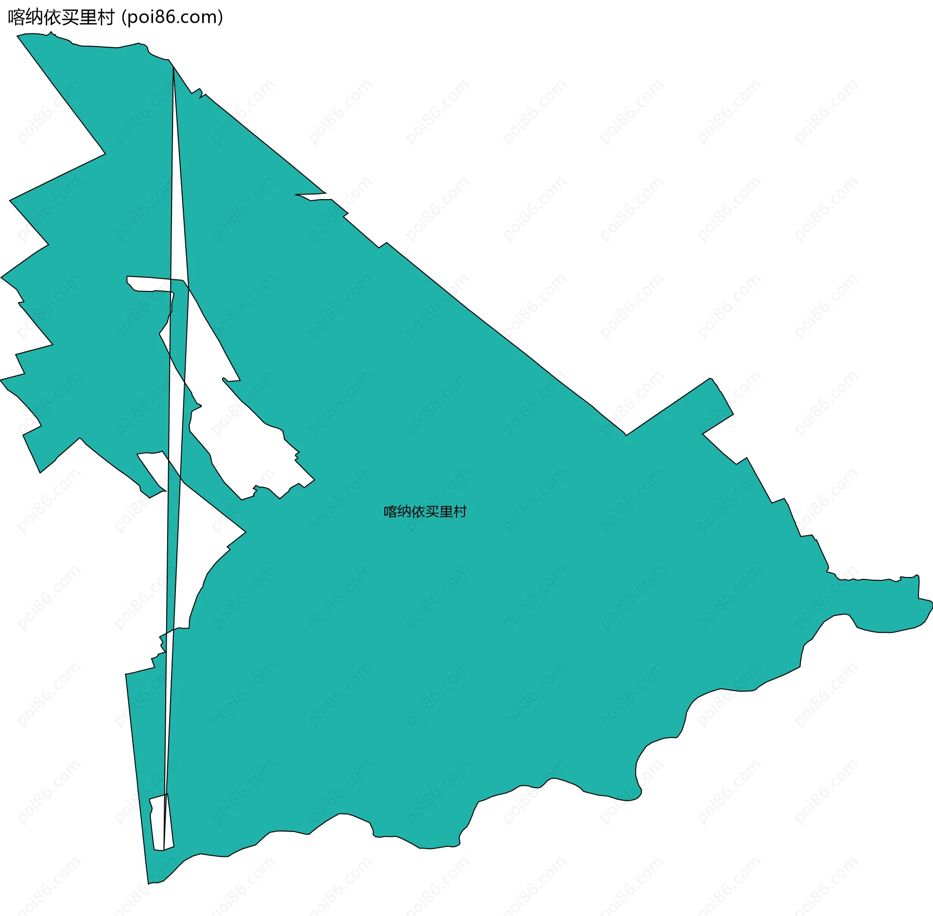喀纳依买里村边界地图