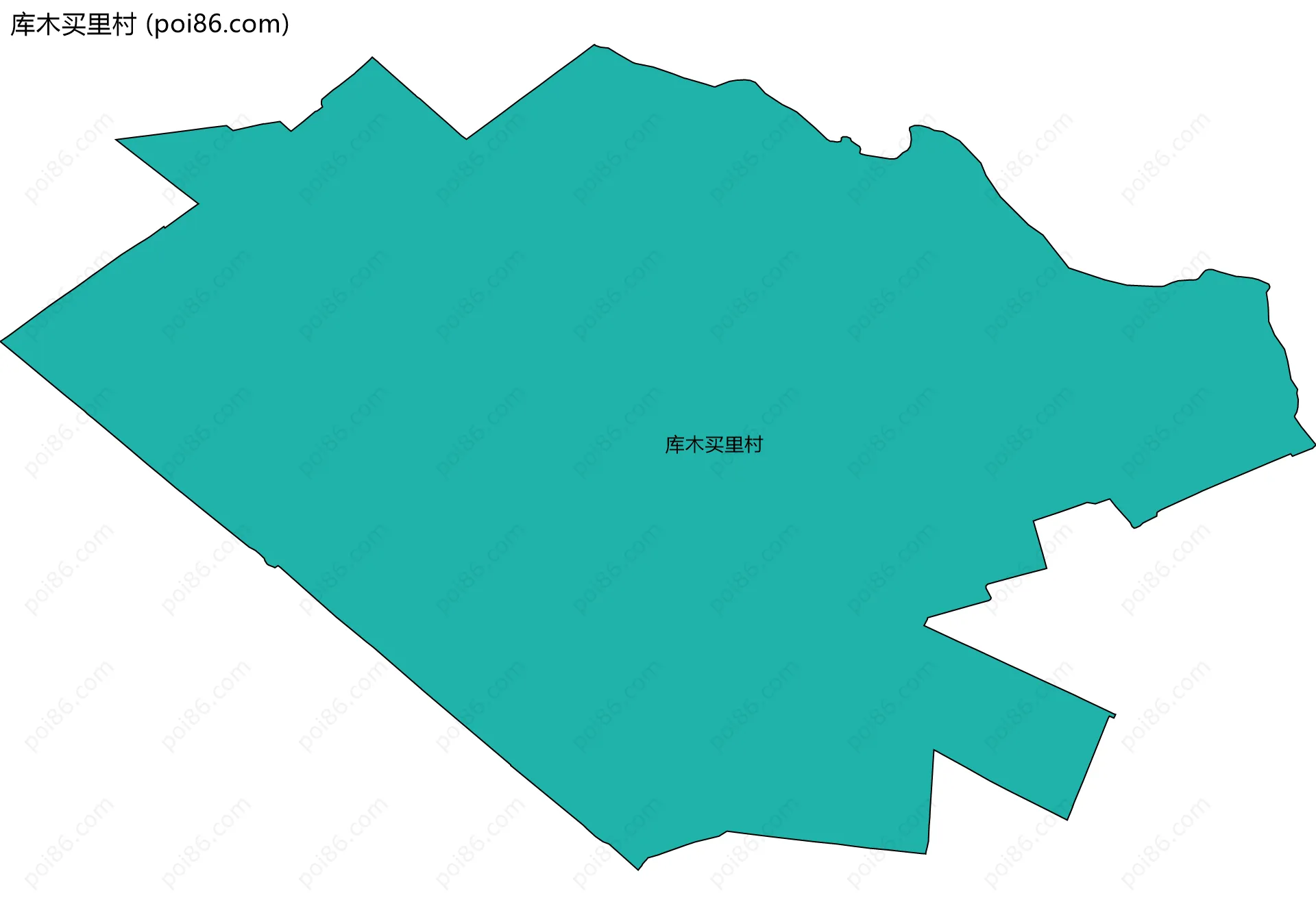 库木买里村边界地图