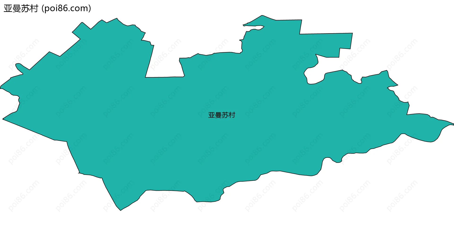 亚曼苏村边界地图