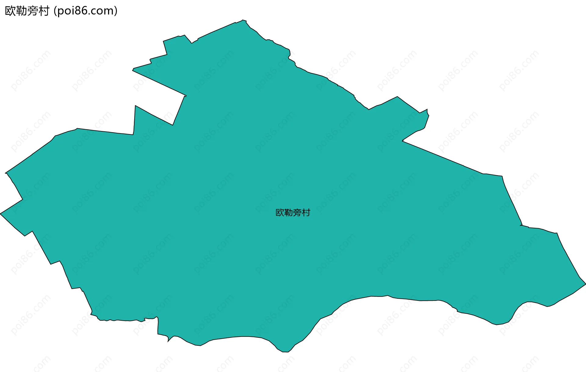 欧勒旁村边界地图
