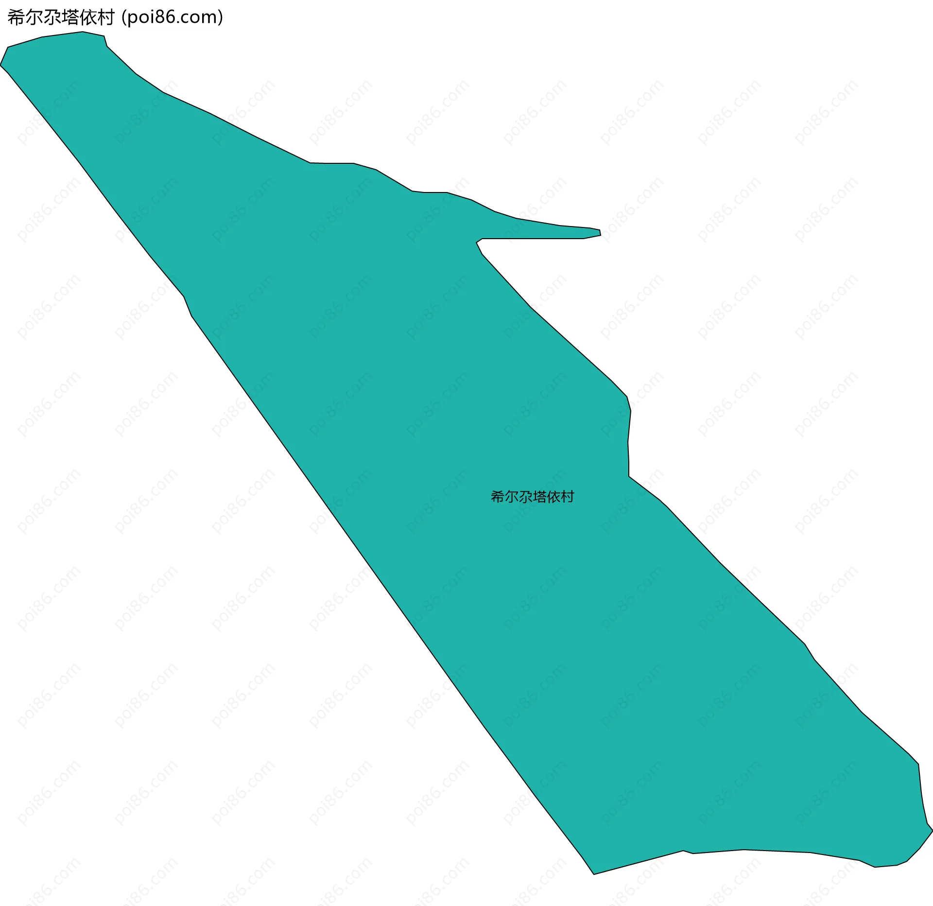希尔尕塔依村边界地图