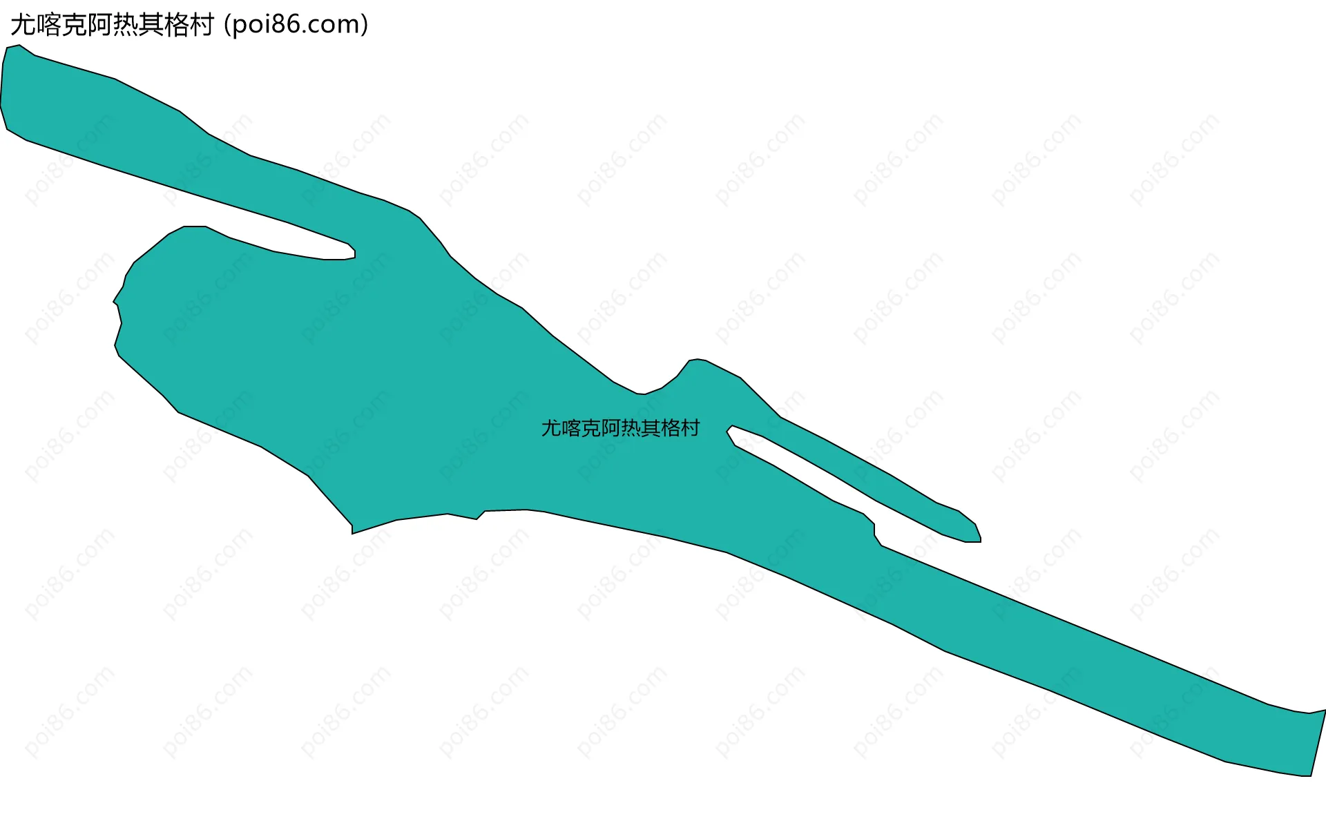 尤喀克阿热其格村边界地图