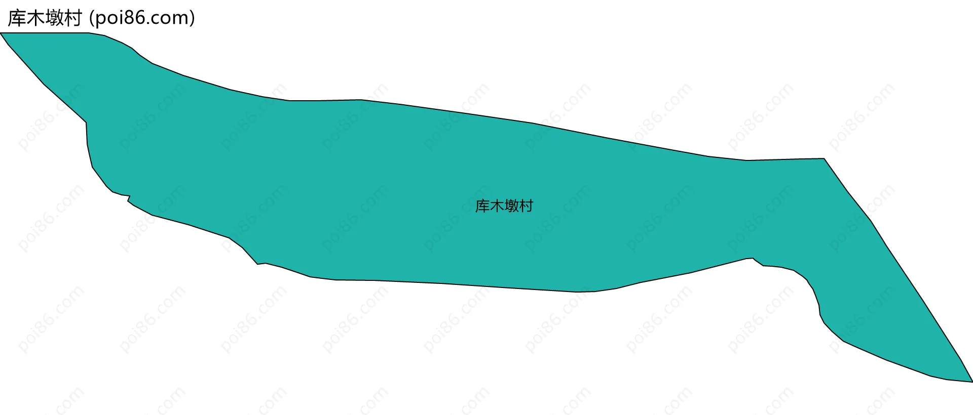 库木墩村边界地图