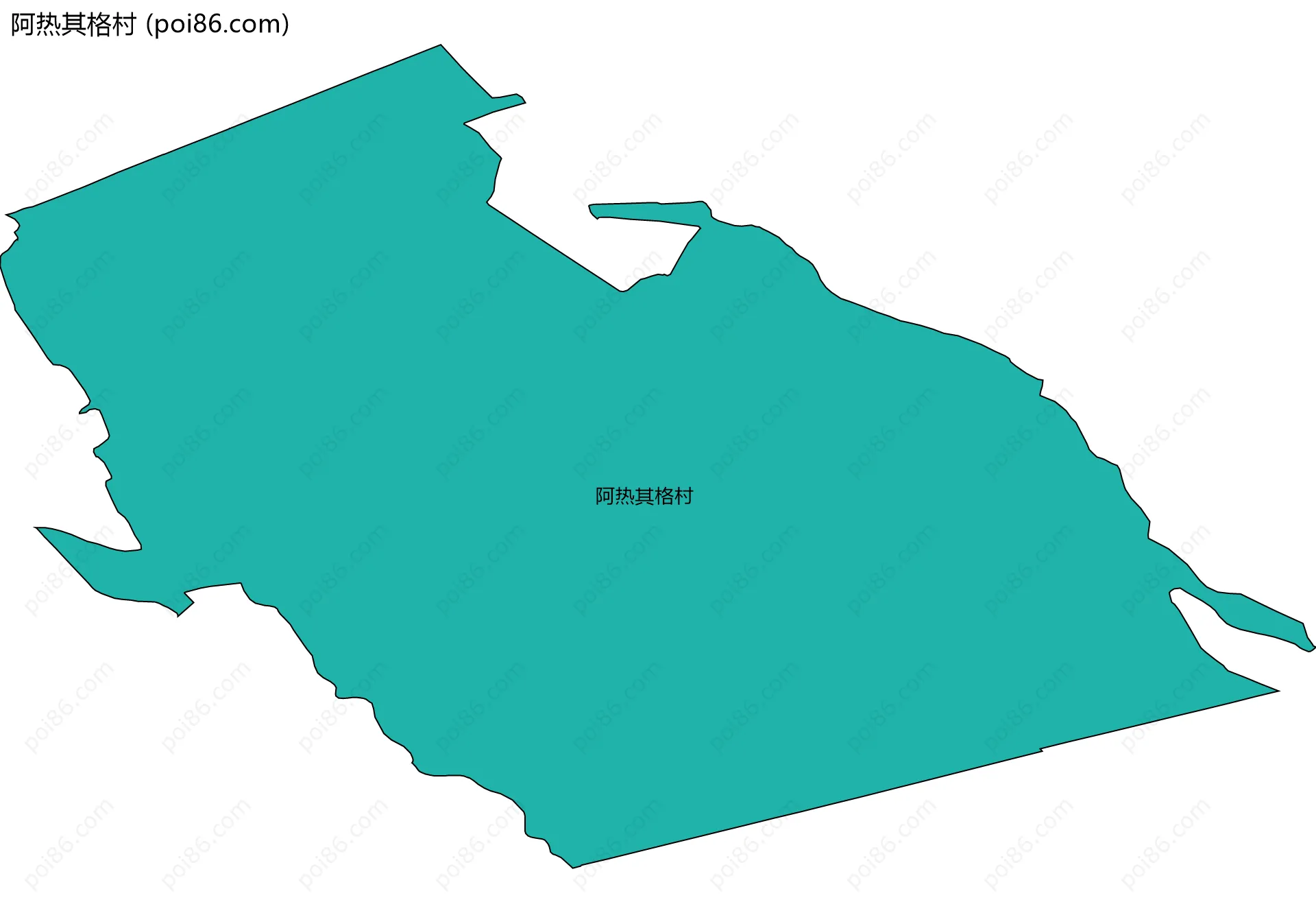 阿热其格村边界地图