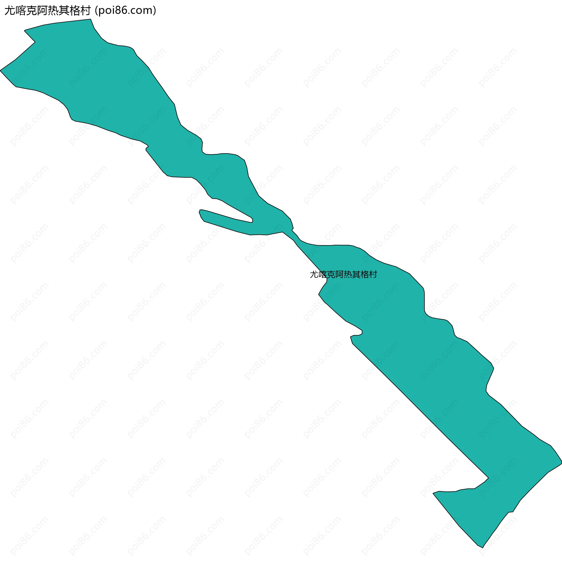 尤喀克阿热其格村边界地图