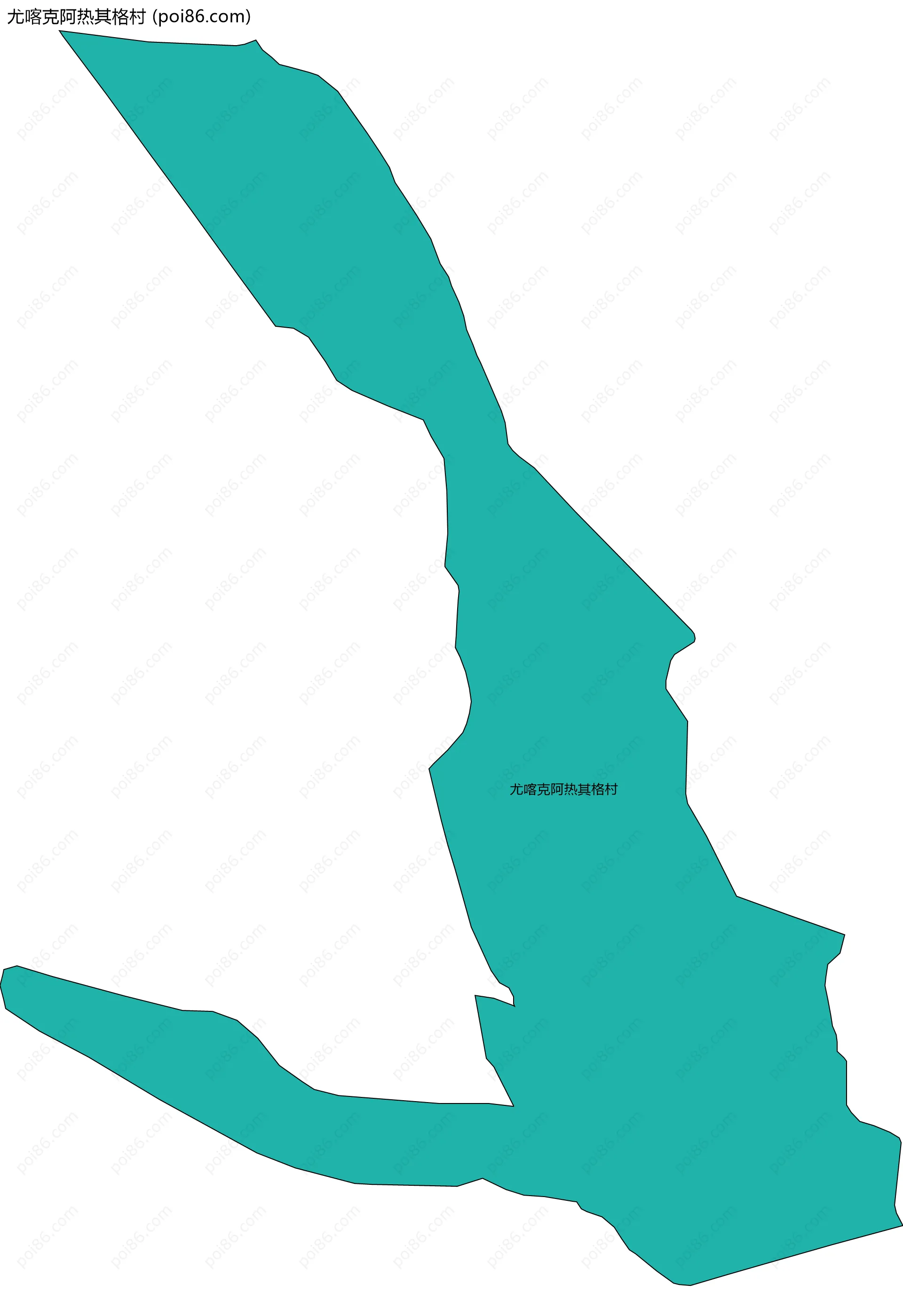 尤喀克阿热其格村边界地图