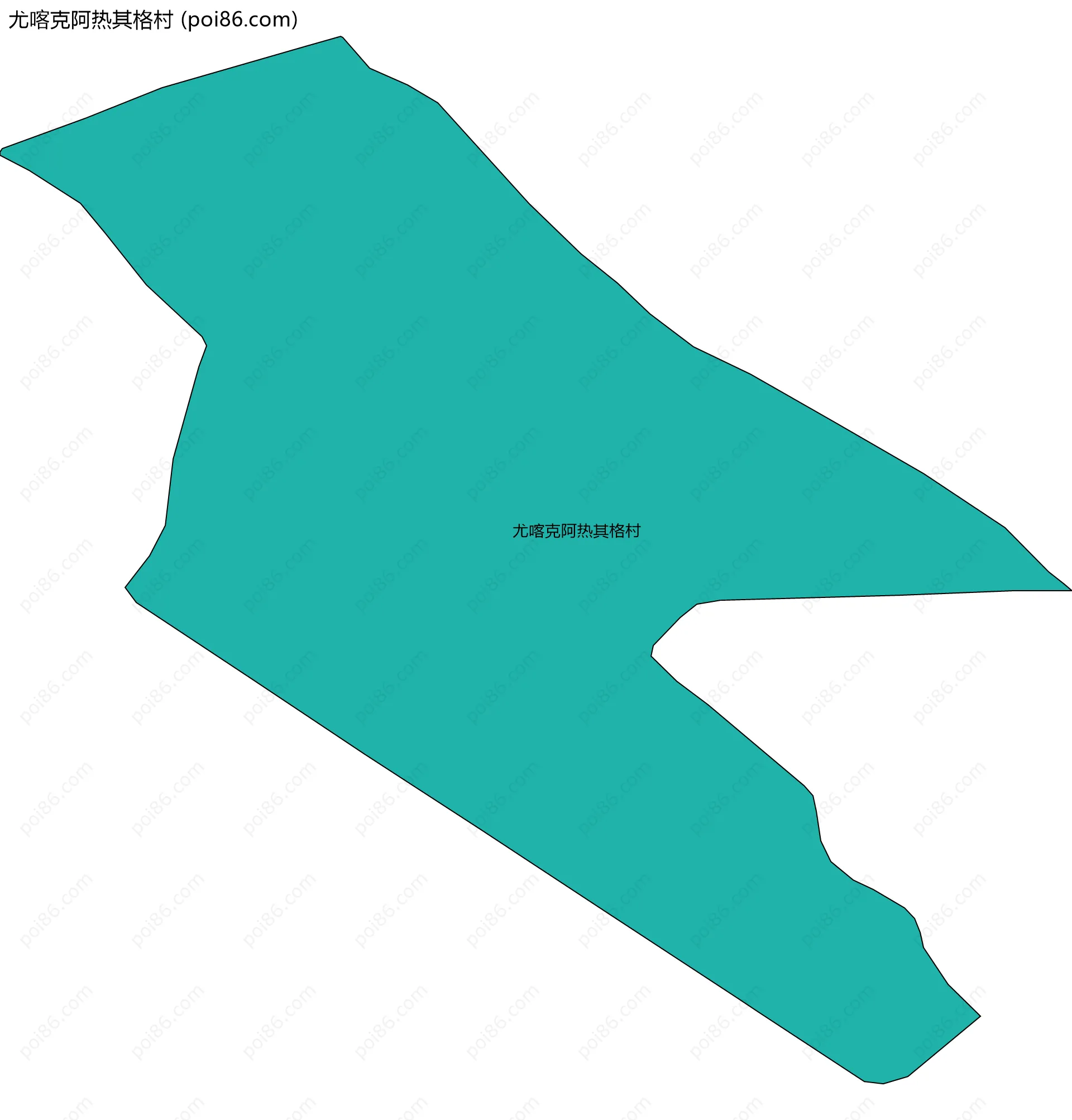 尤喀克阿热其格村边界地图