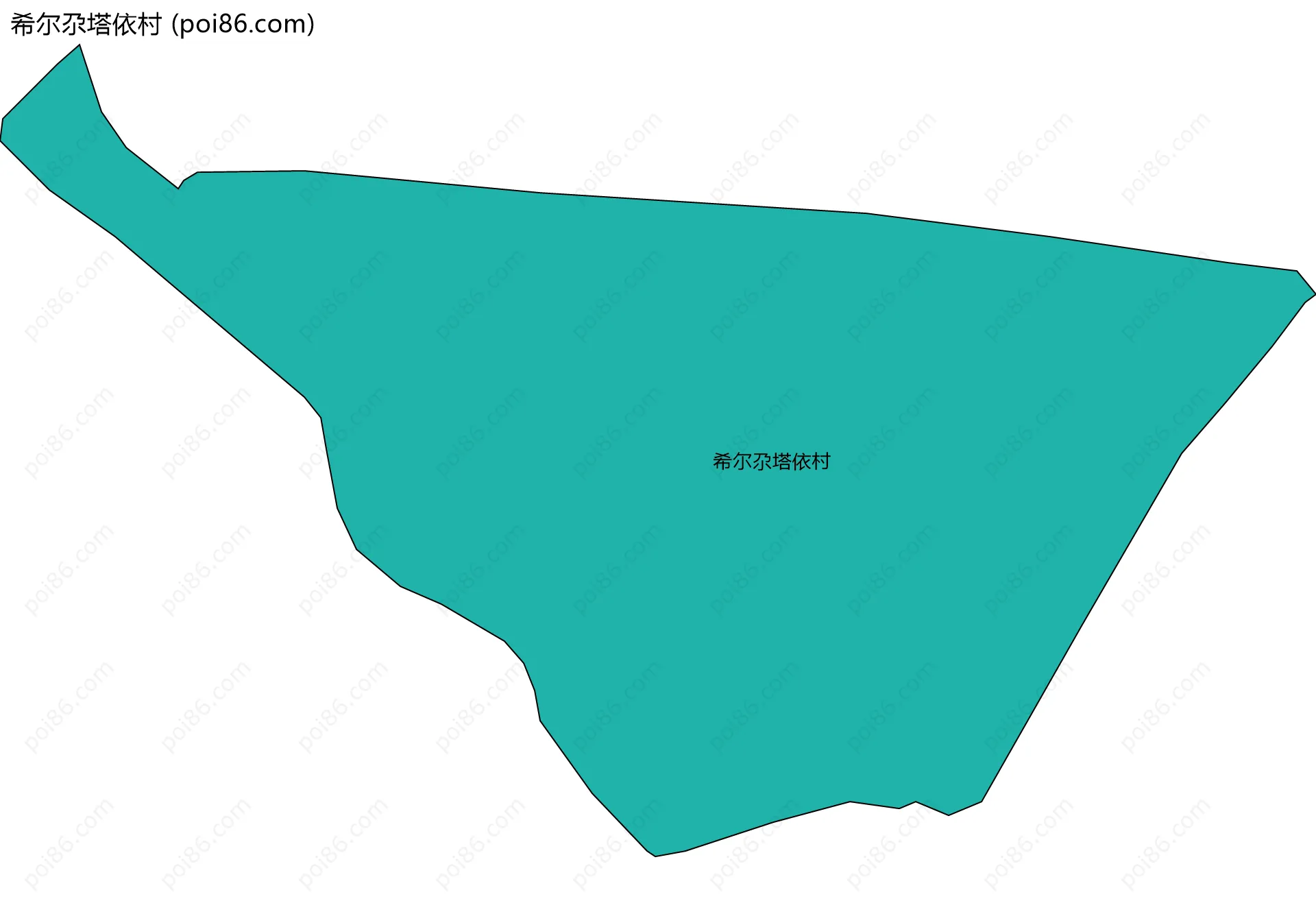 希尔尕塔依村边界地图