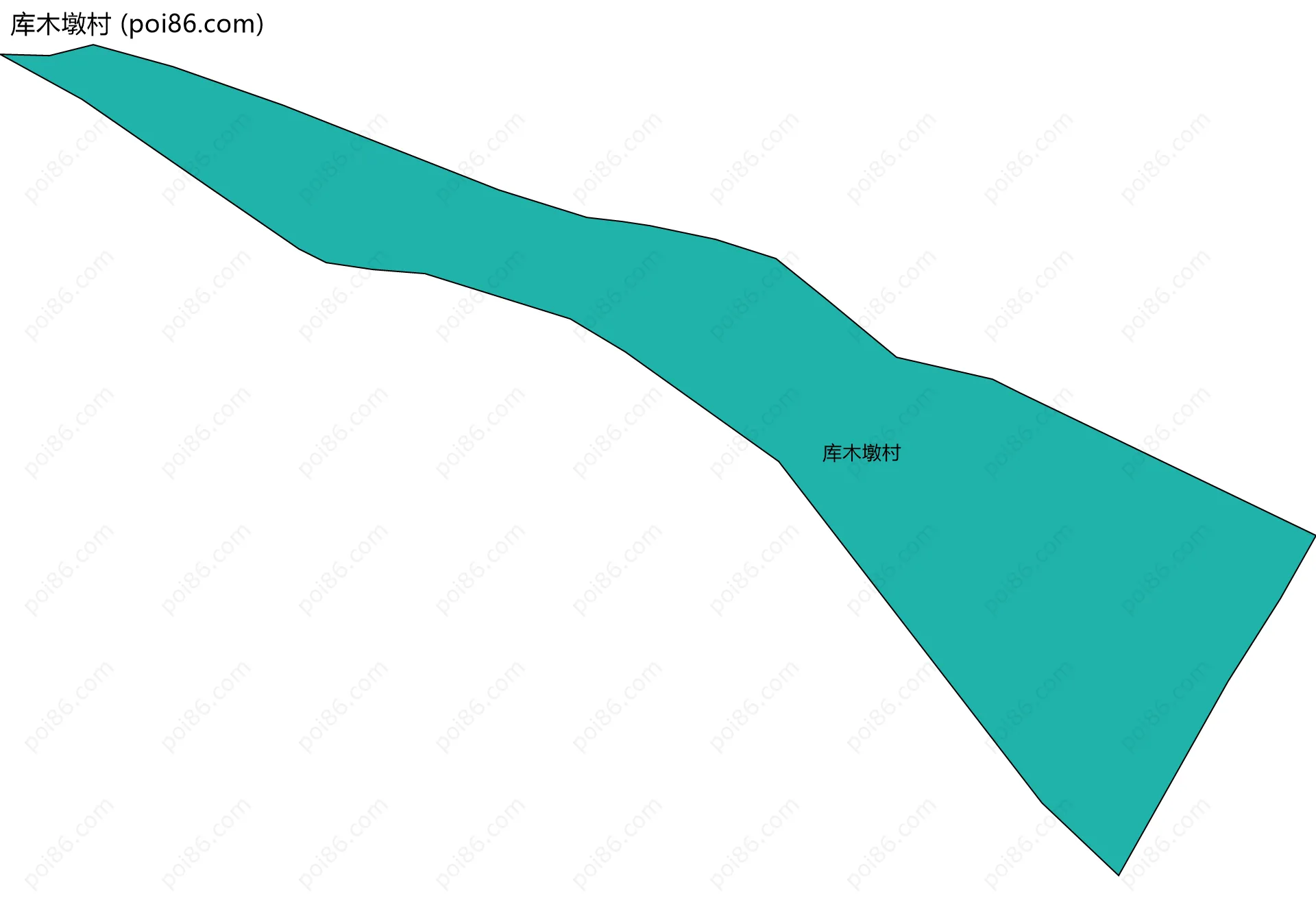 库木墩村边界地图
