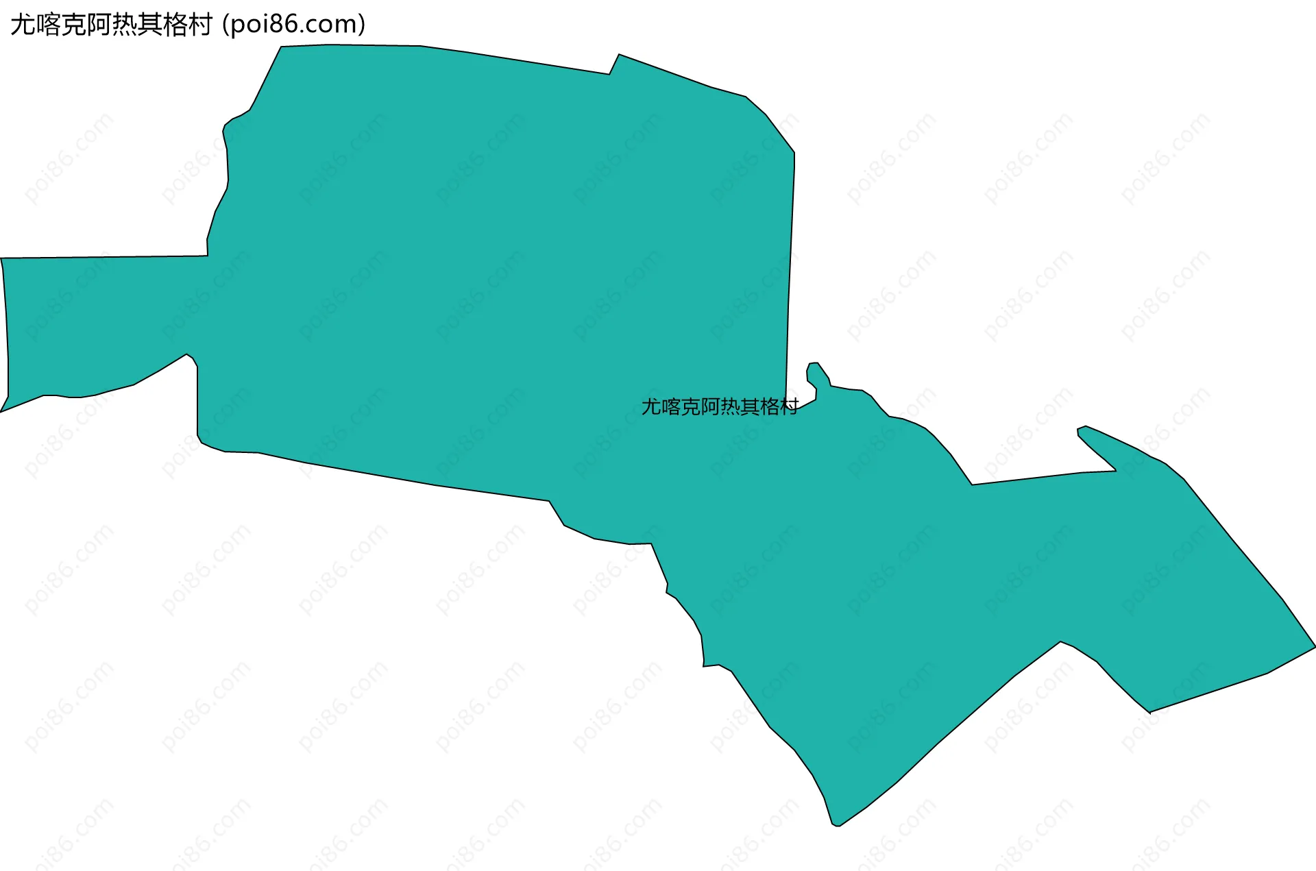 尤喀克阿热其格村边界地图