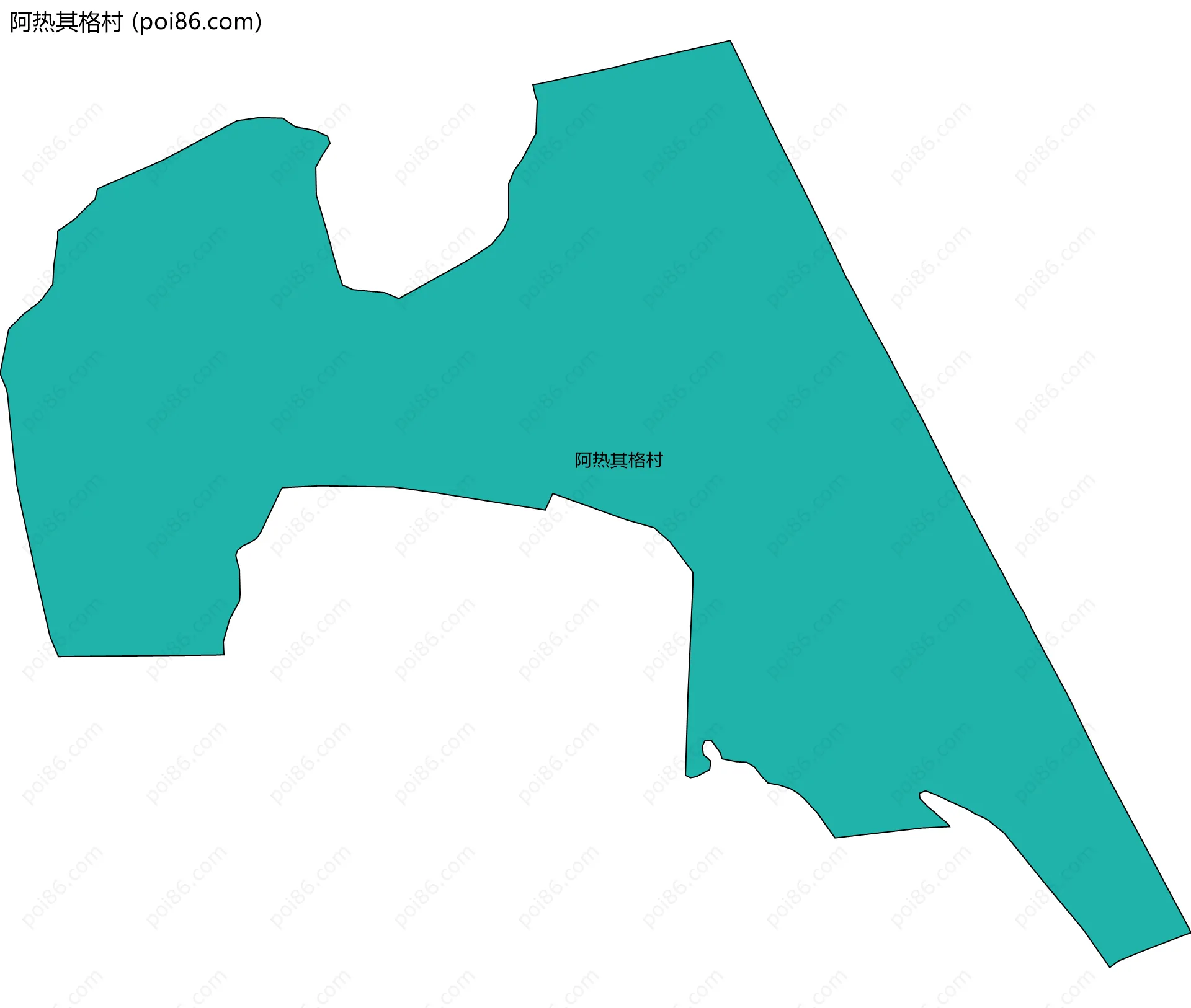 阿热其格村边界地图