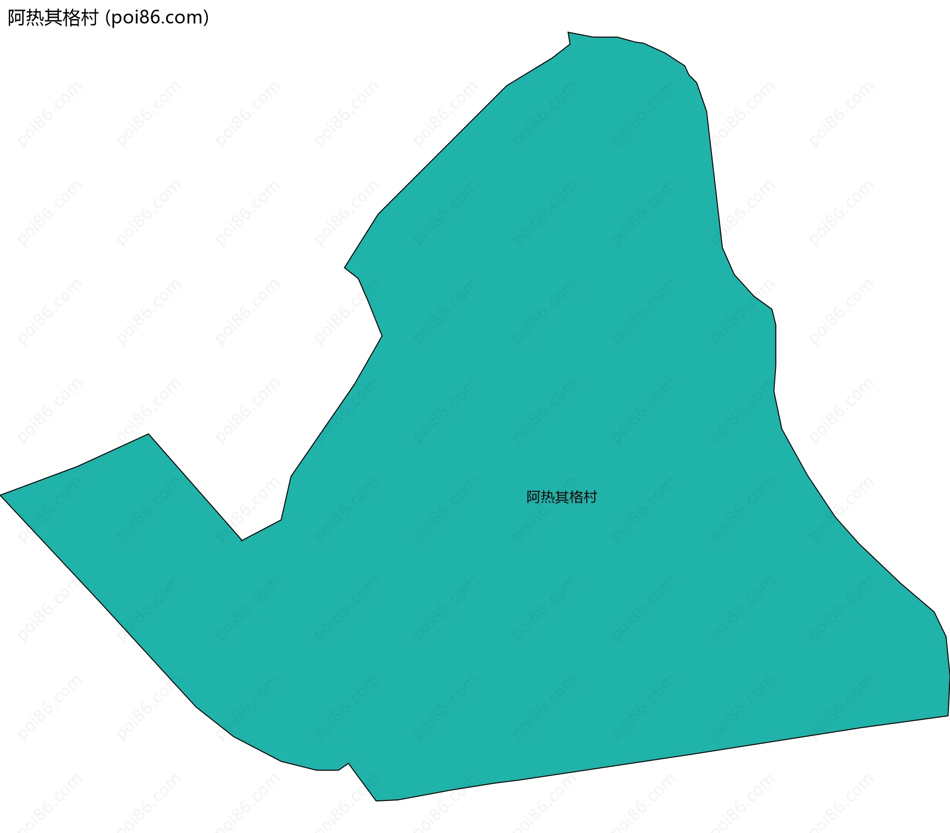 阿热其格村边界地图