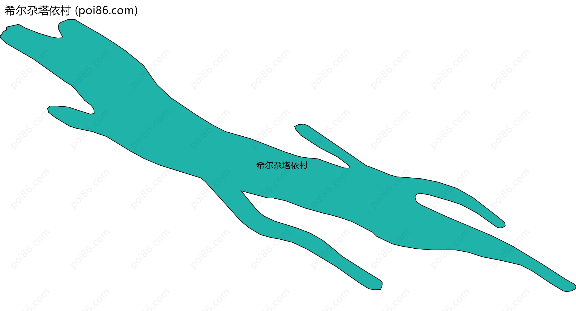 希尔尕塔依村边界地图