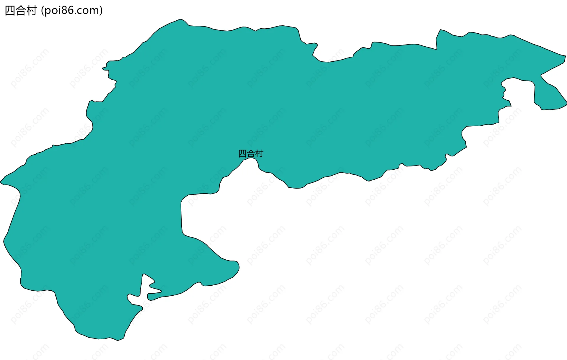 四合村边界地图