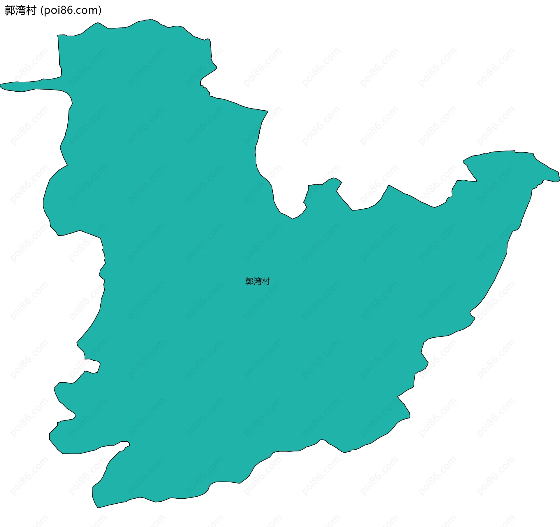 郭湾村边界地图