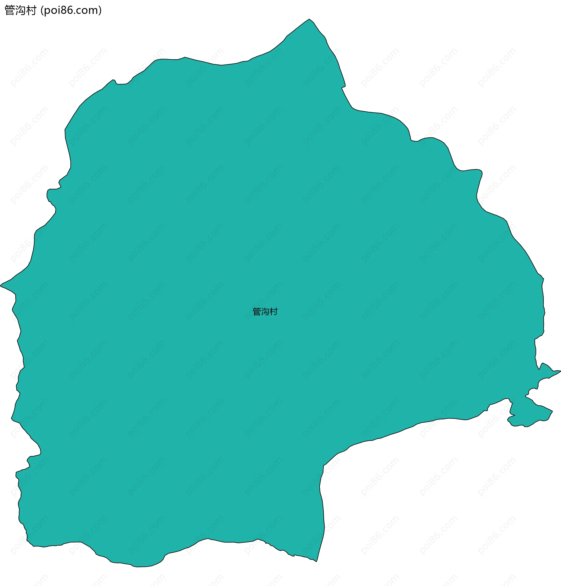 管沟村边界地图