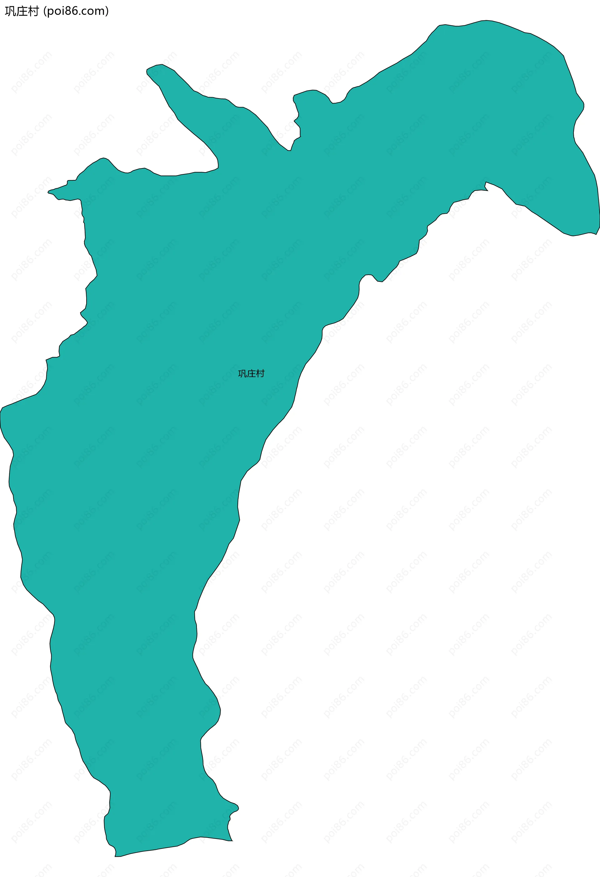 巩庄村边界地图