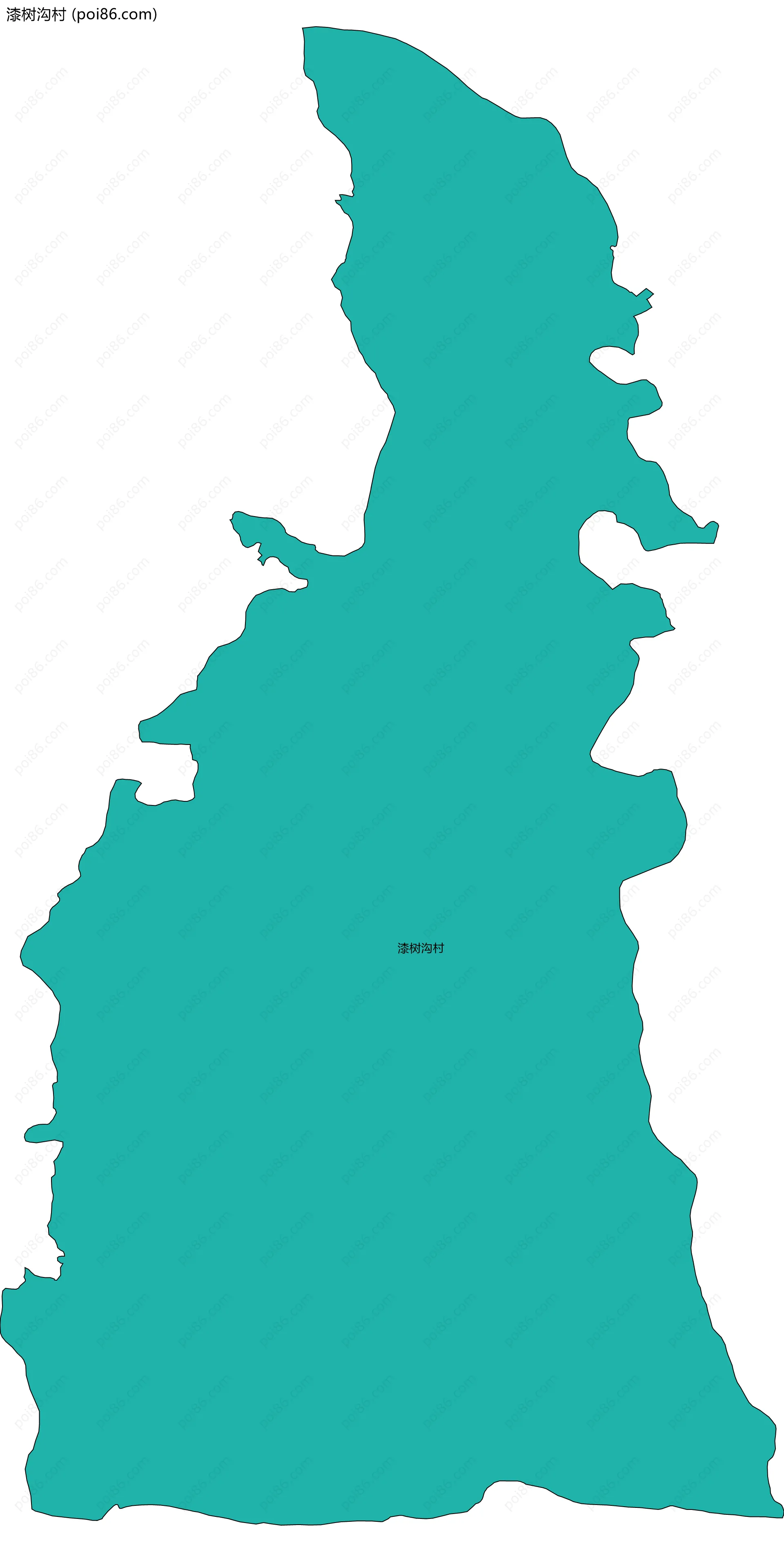 漆树沟村边界地图