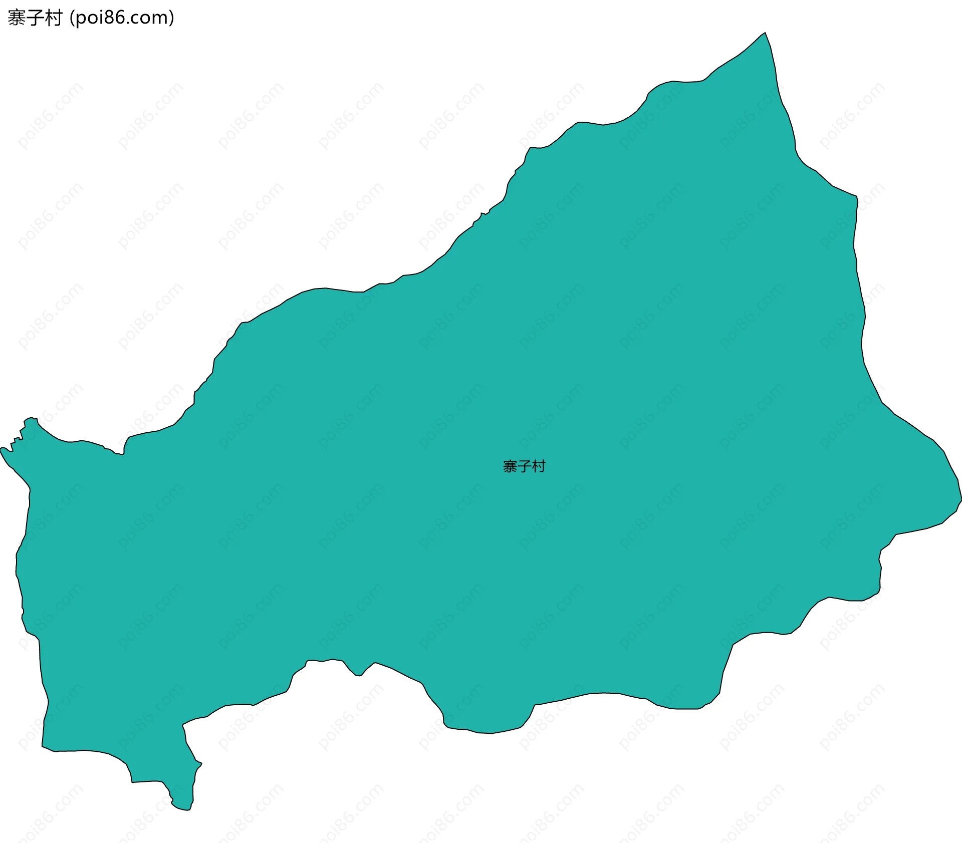 寨子村边界地图