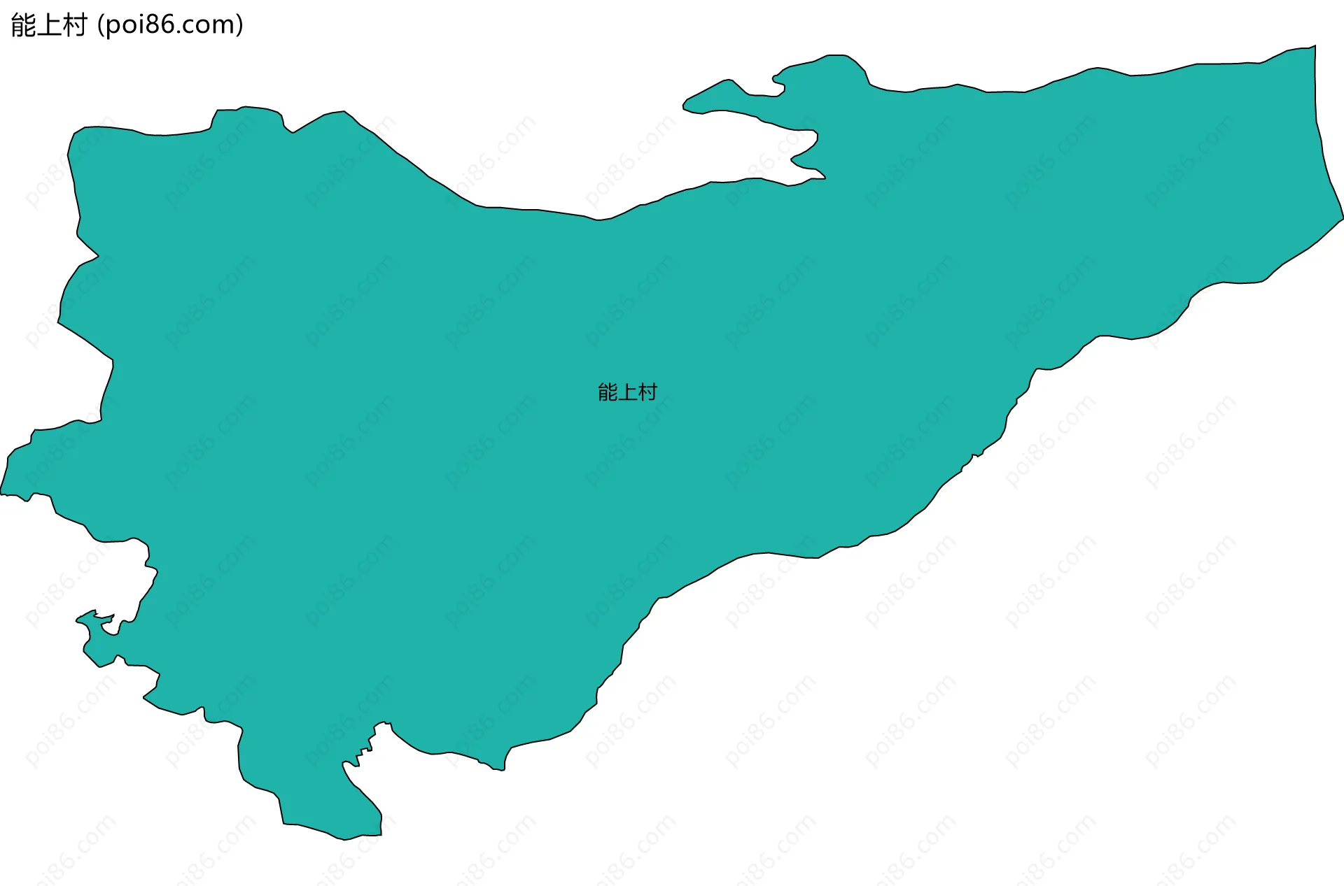 能上村边界地图