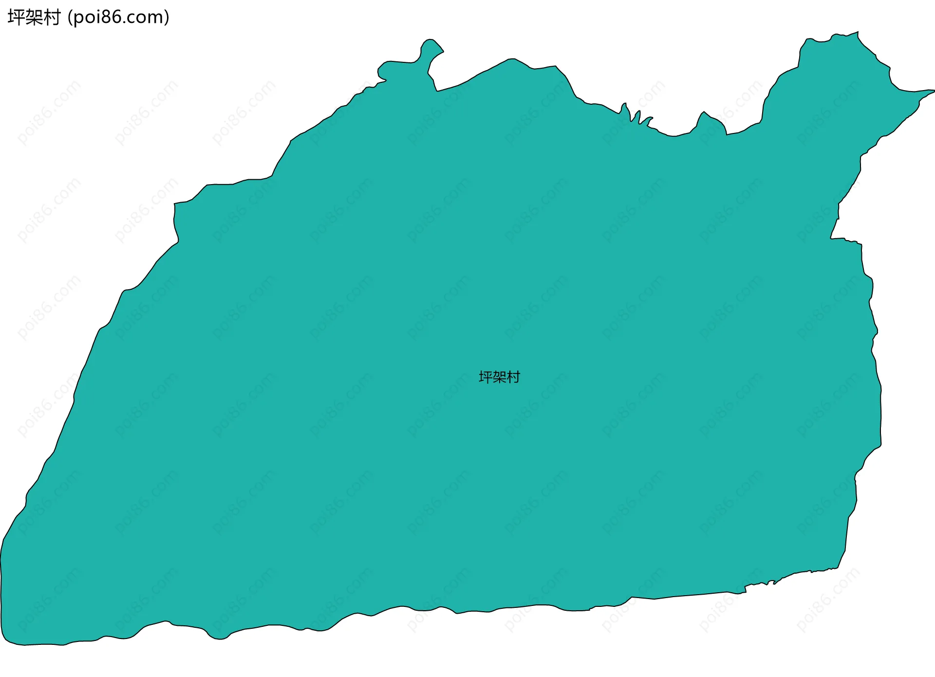坪架村边界地图