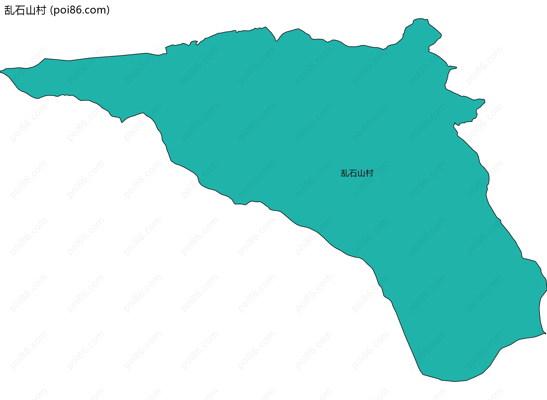 乱石山村边界地图