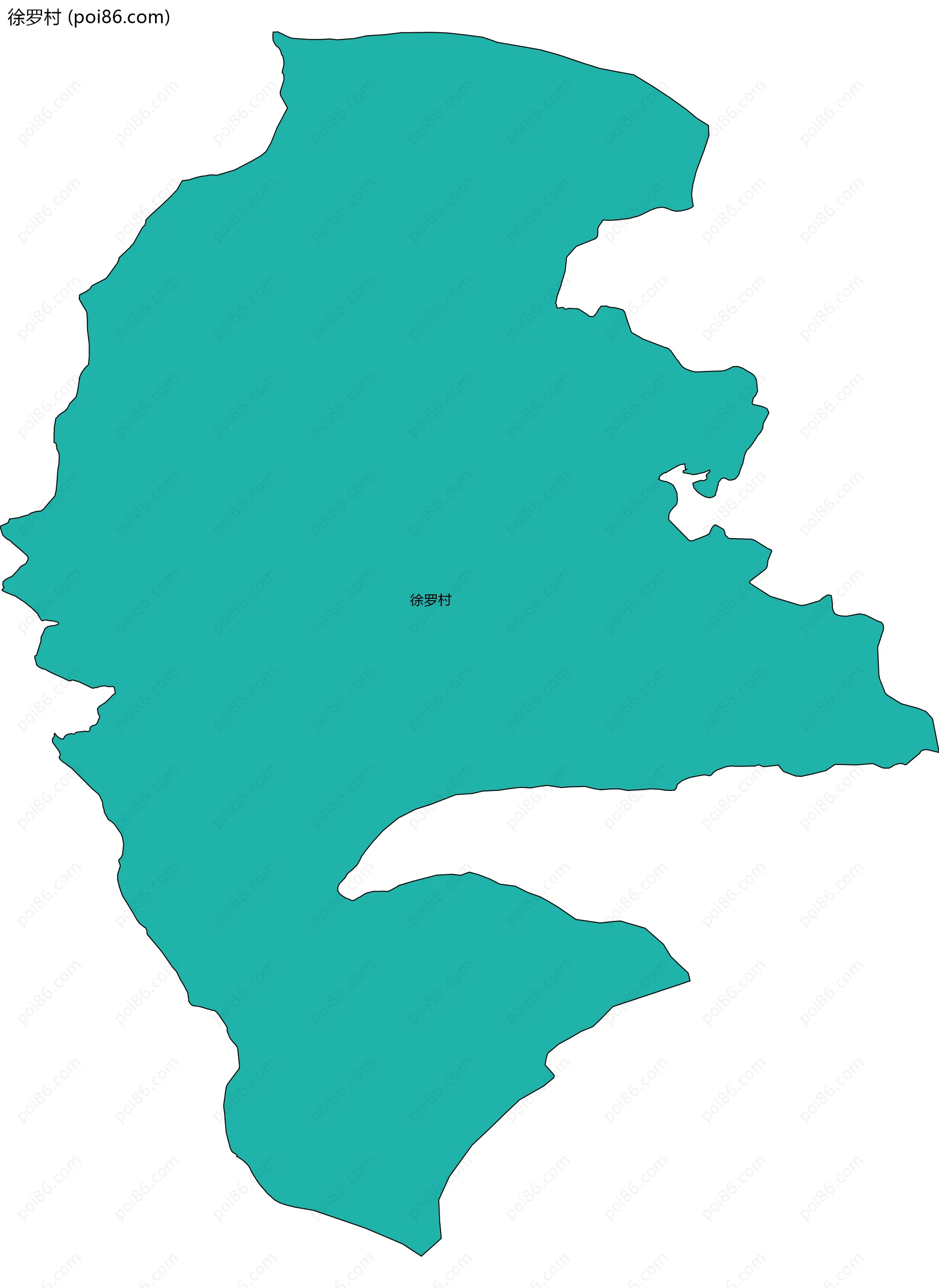 徐罗村边界地图