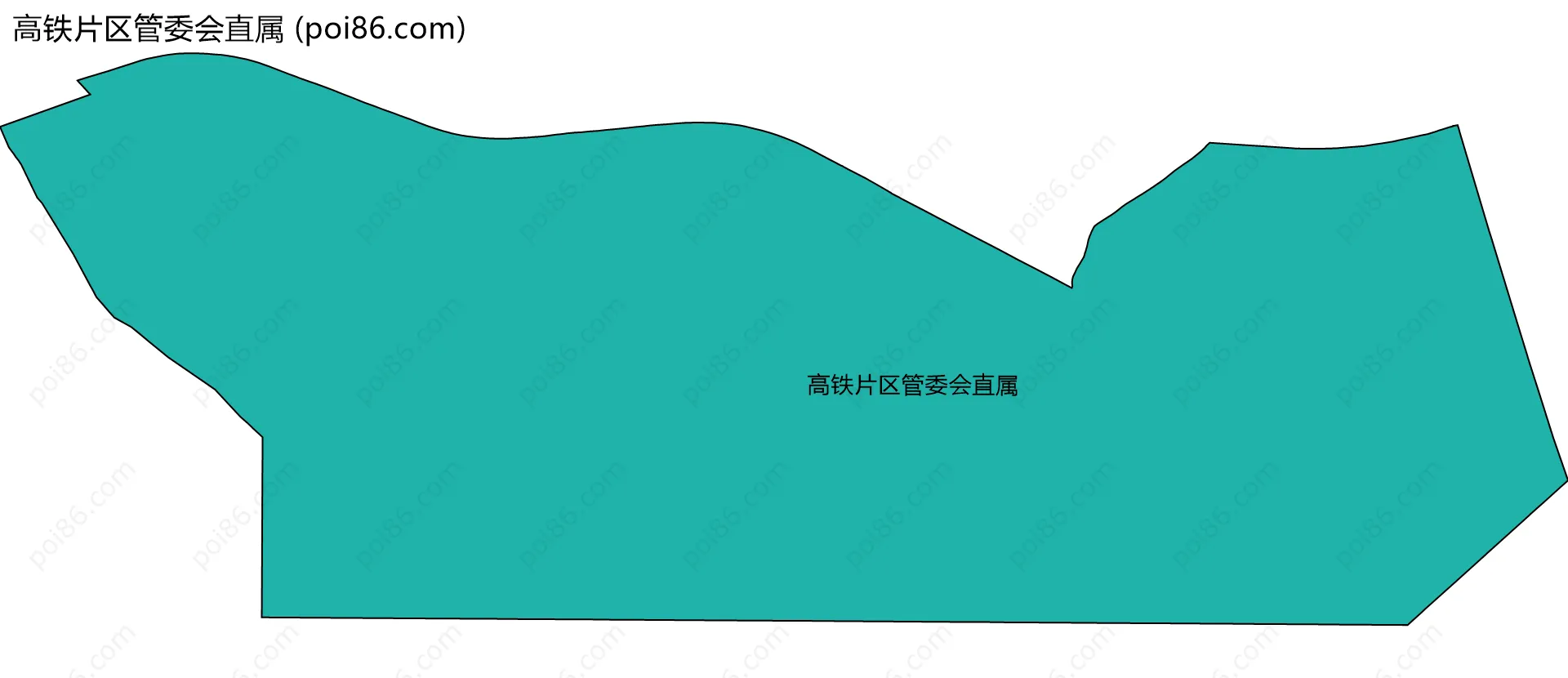 高铁片区管委会直属边界地图