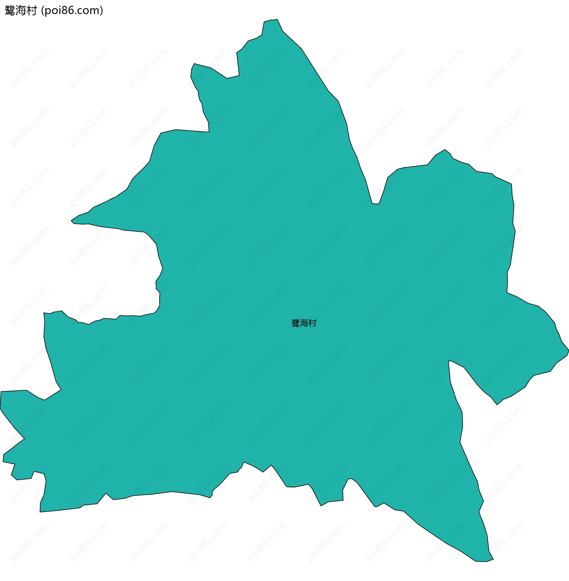 鹭海村边界地图