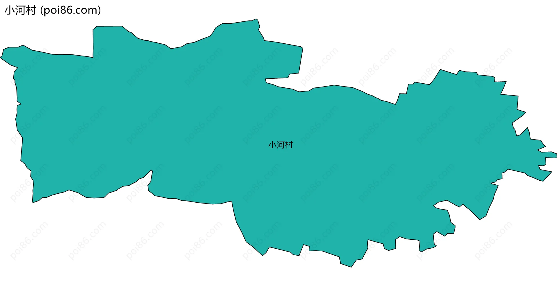 小河村边界地图