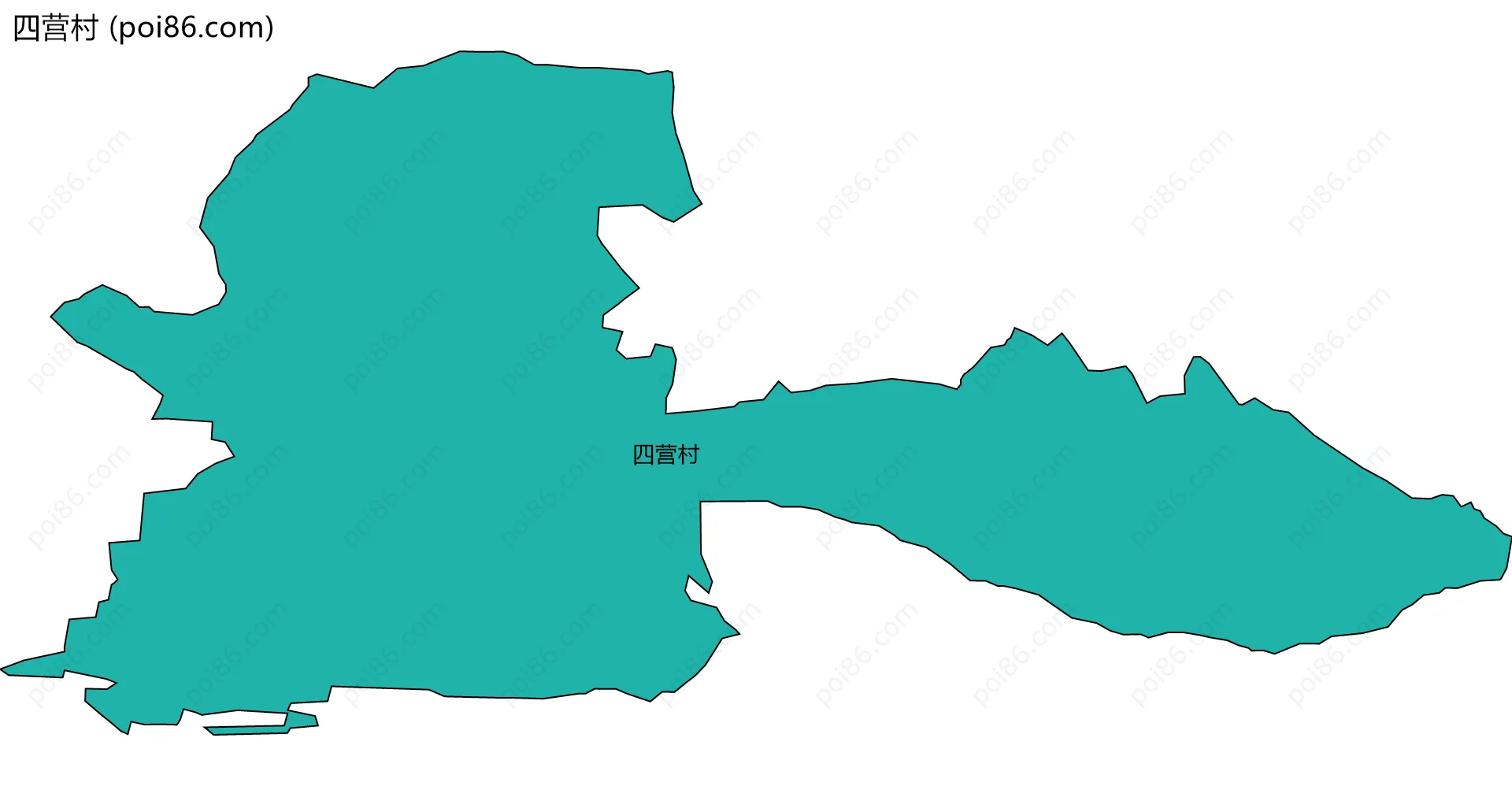 四营村边界地图