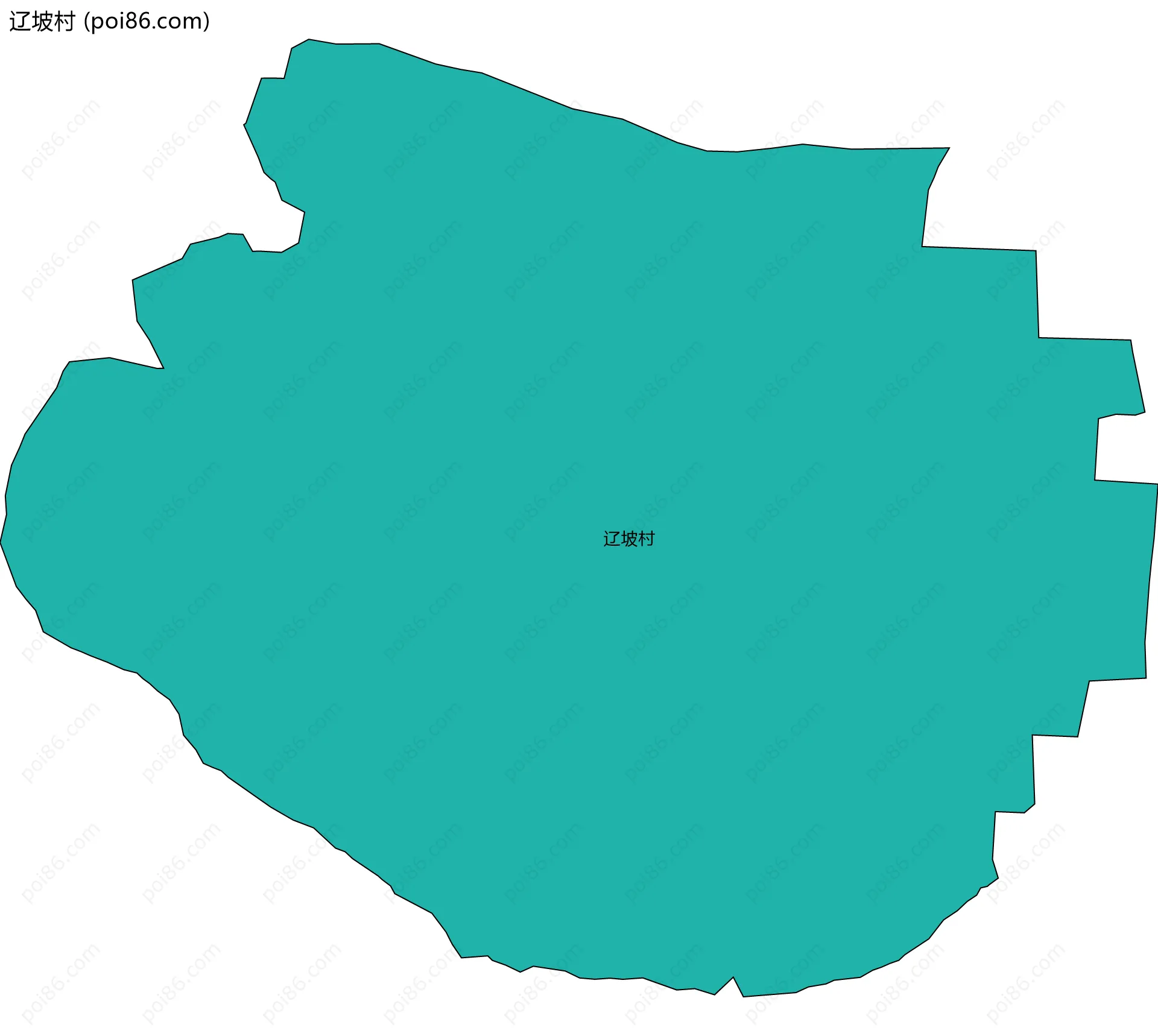 辽坡村边界地图