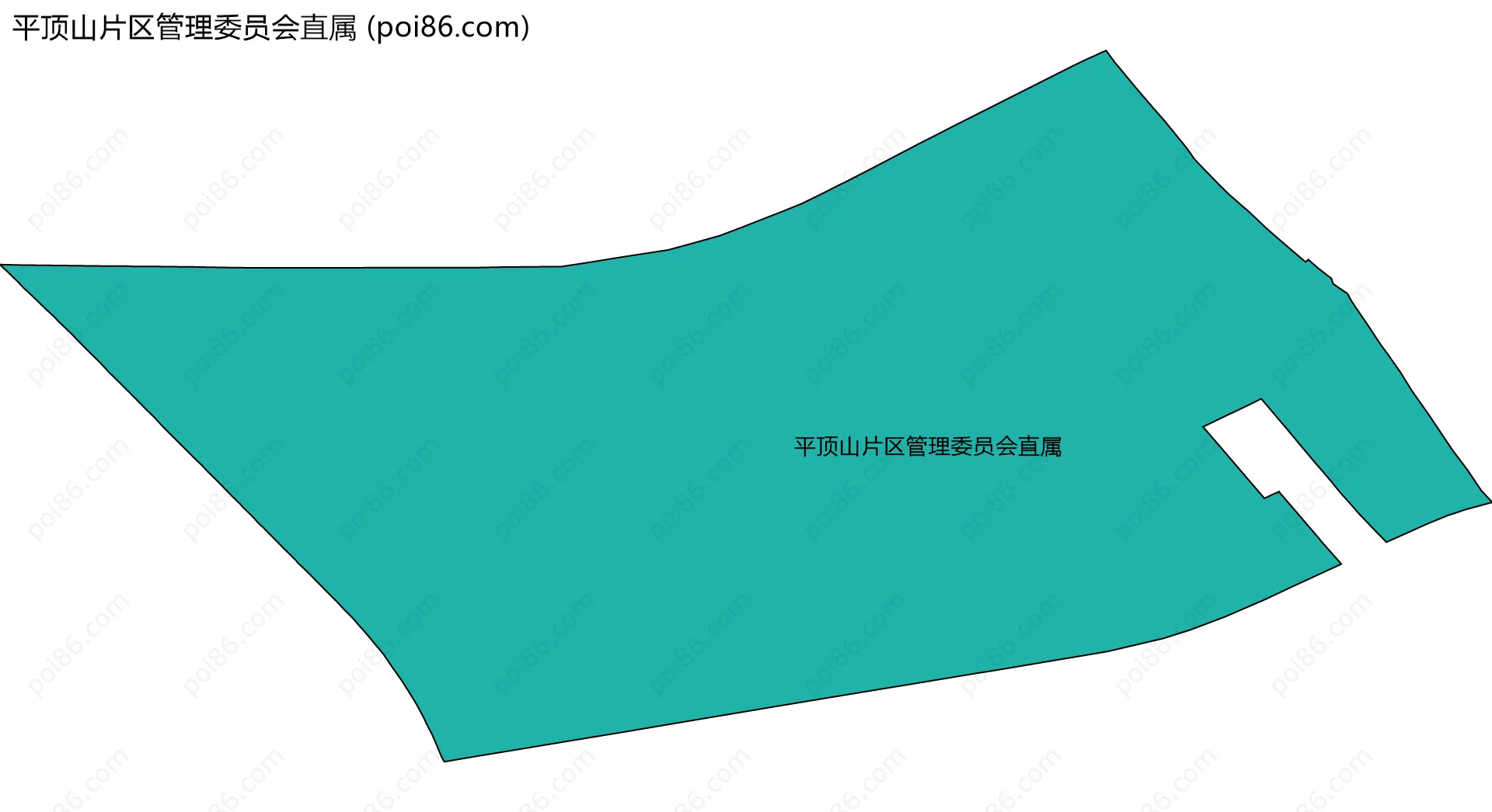 平顶山片区管理委员会直属边界地图