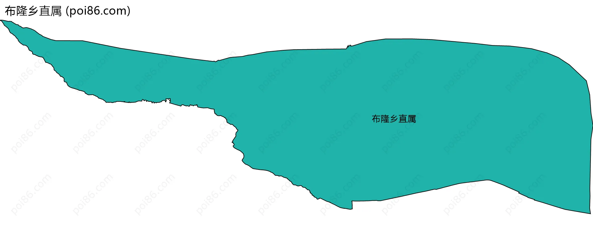 布隆乡直属边界地图