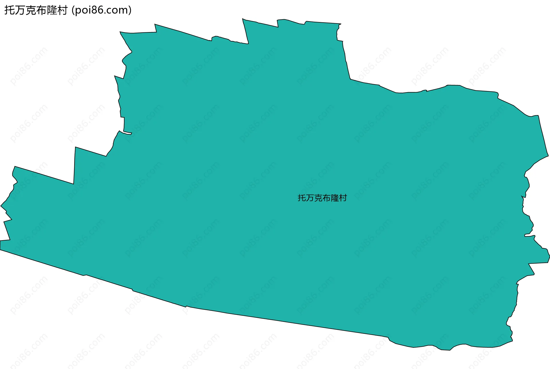 托万克布隆村边界地图