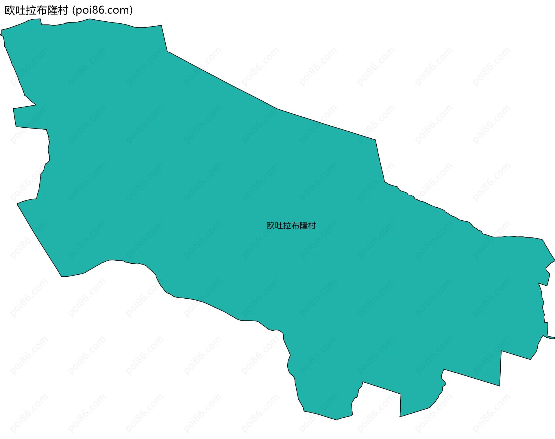 欧吐拉布隆村边界地图