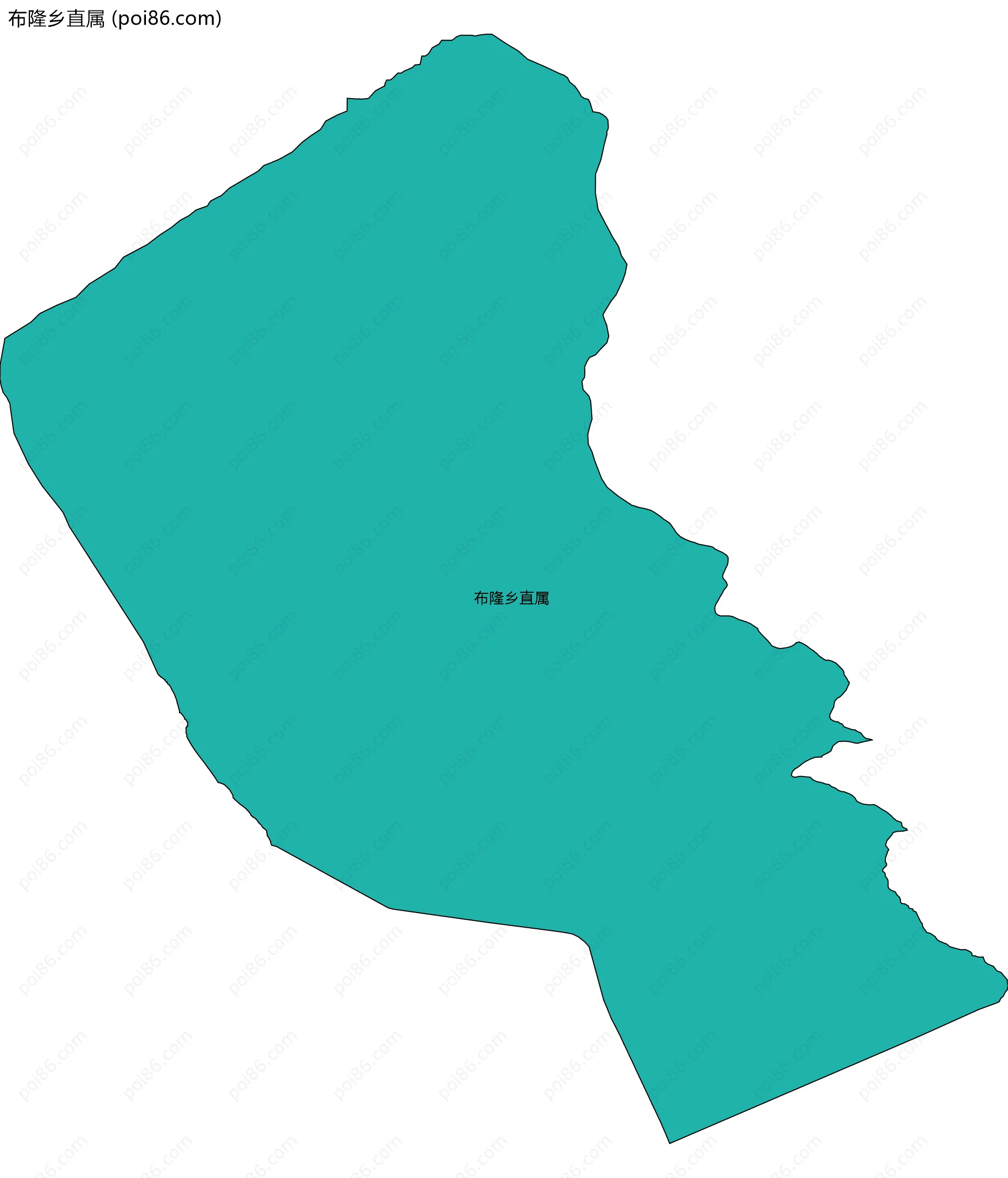 布隆乡直属边界地图