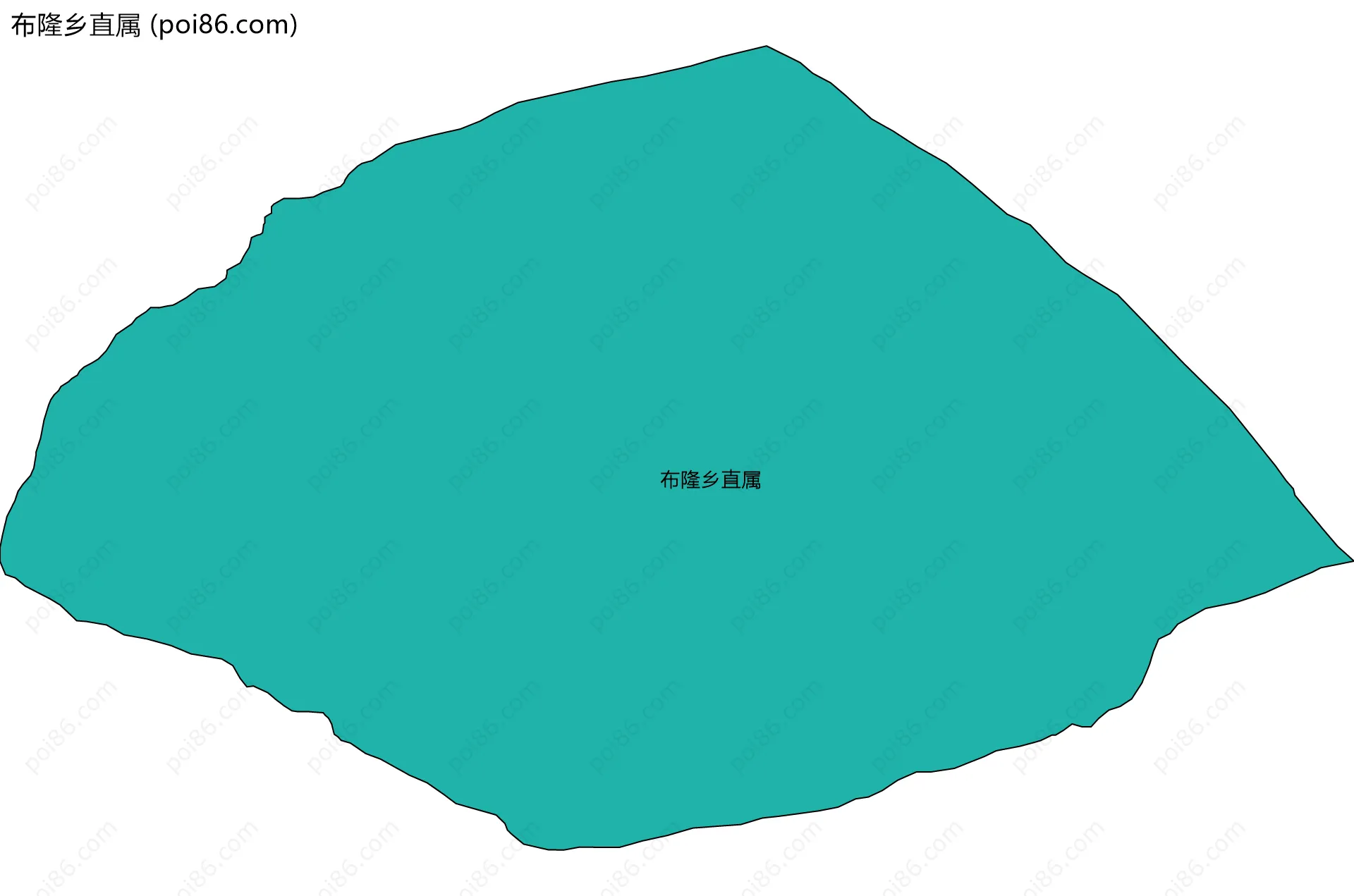 布隆乡直属边界地图