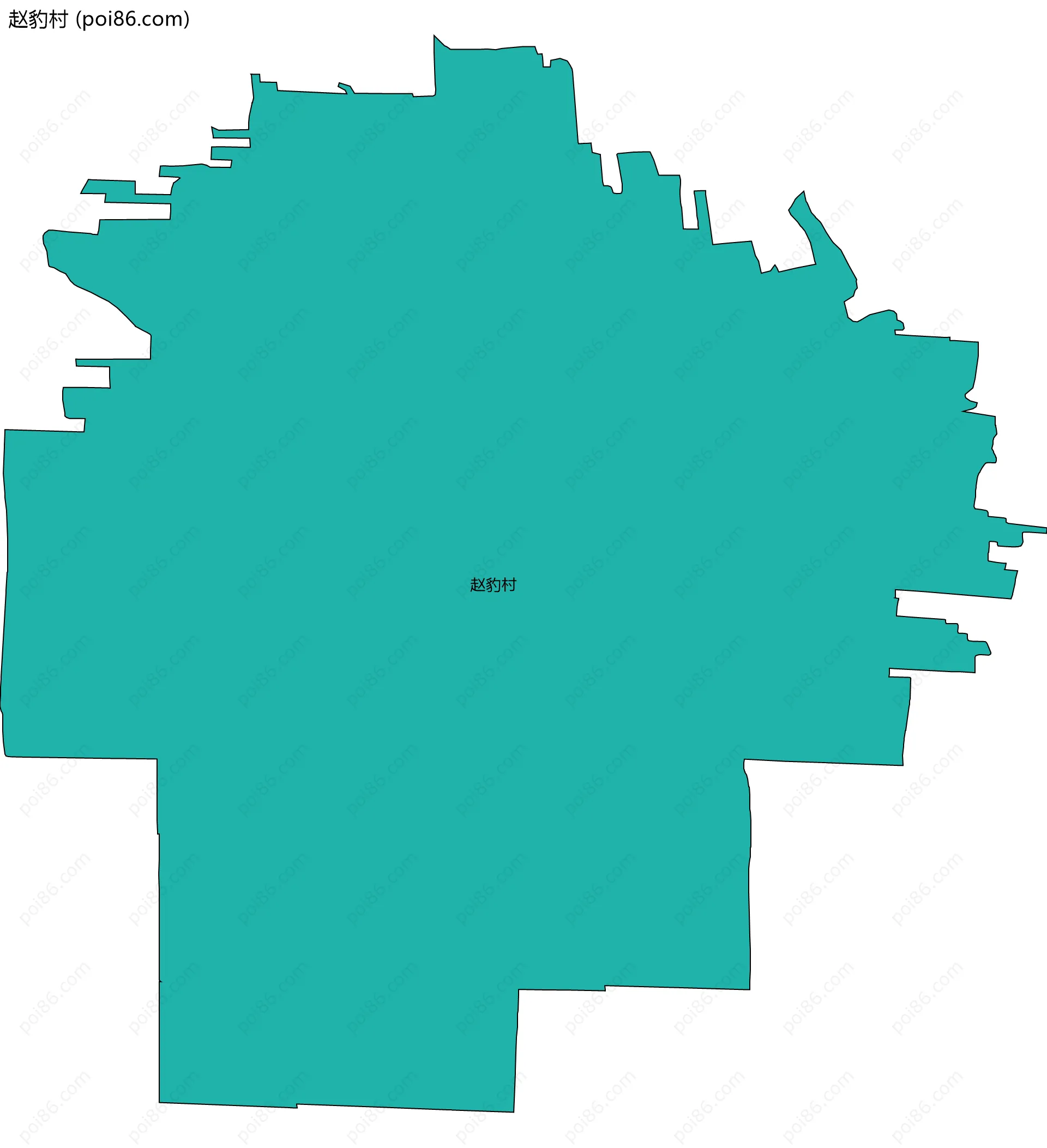 赵豹村边界地图