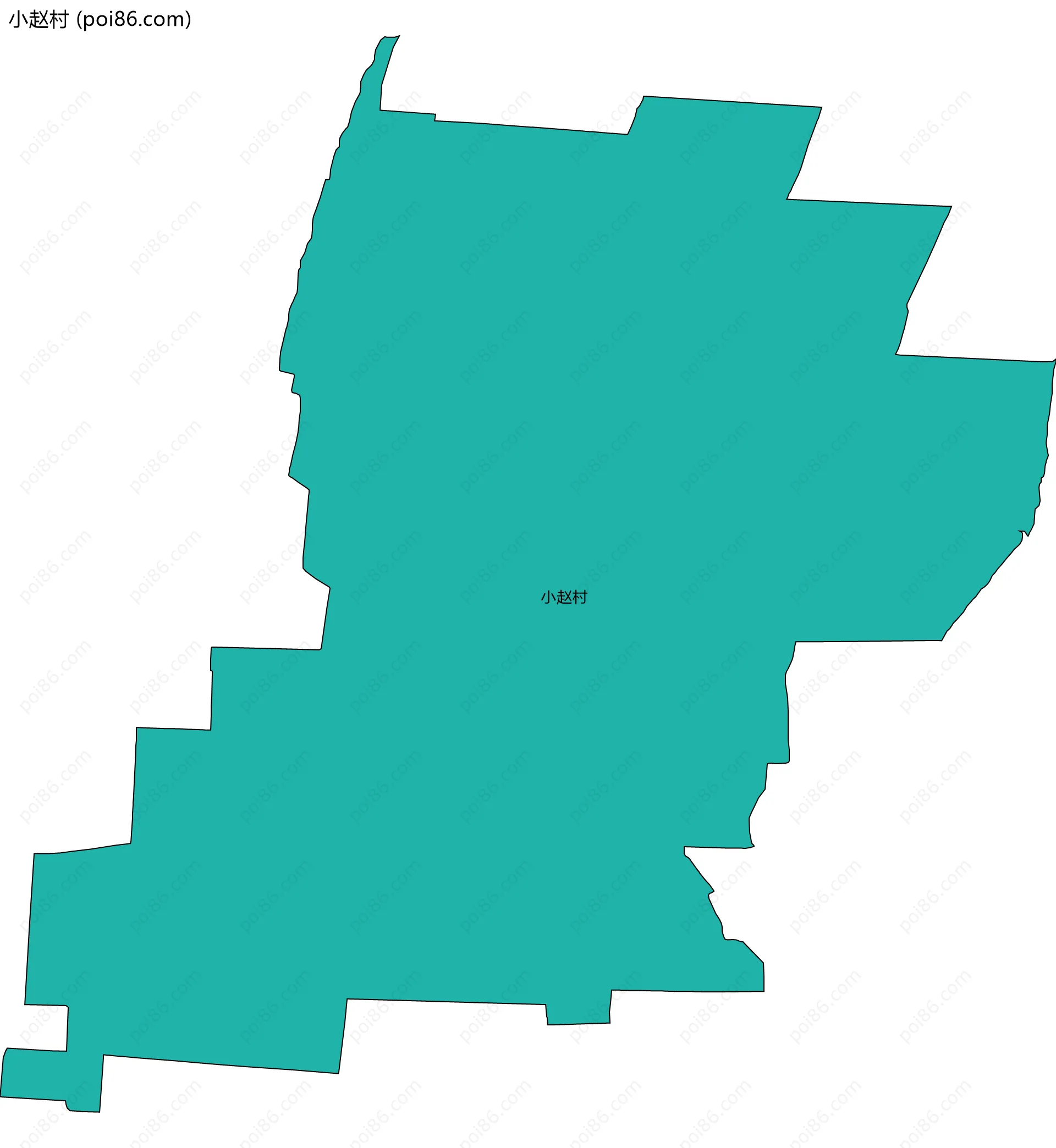 小赵村边界地图