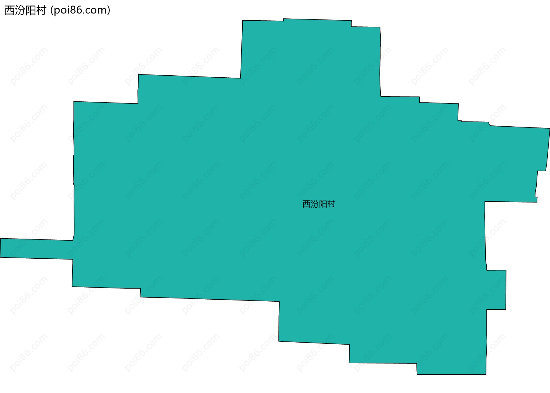 西汾阳村边界地图