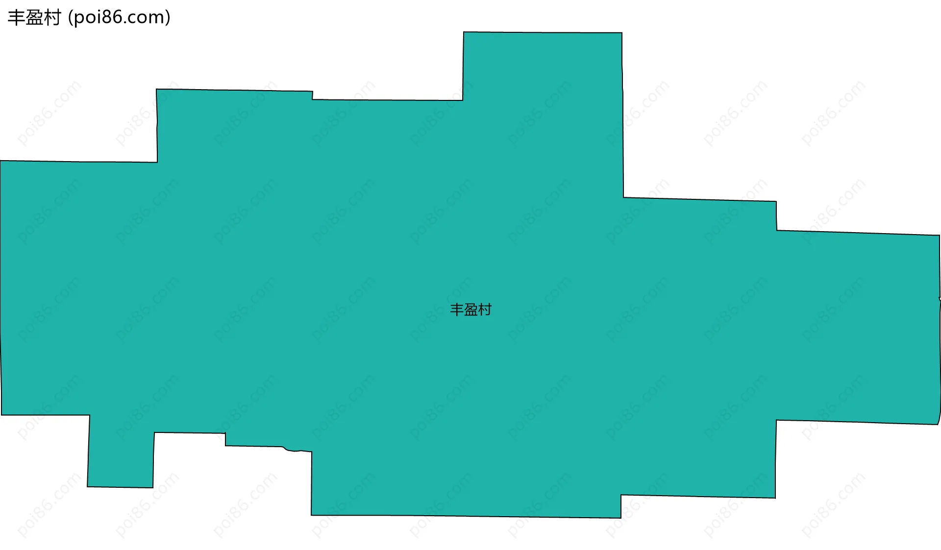 丰盈村边界地图