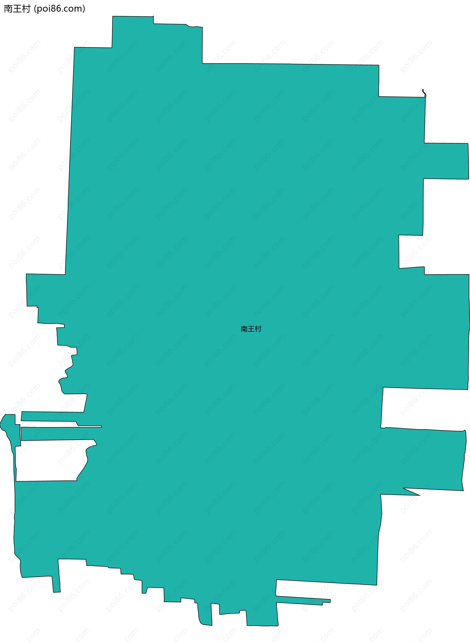 南王村边界地图