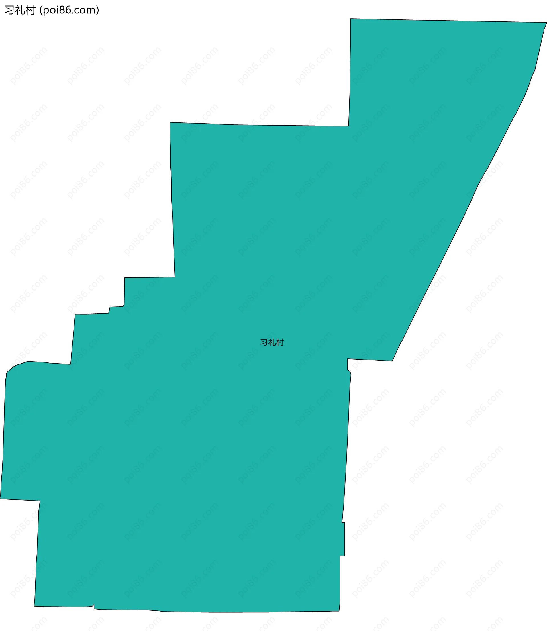 习礼村边界地图