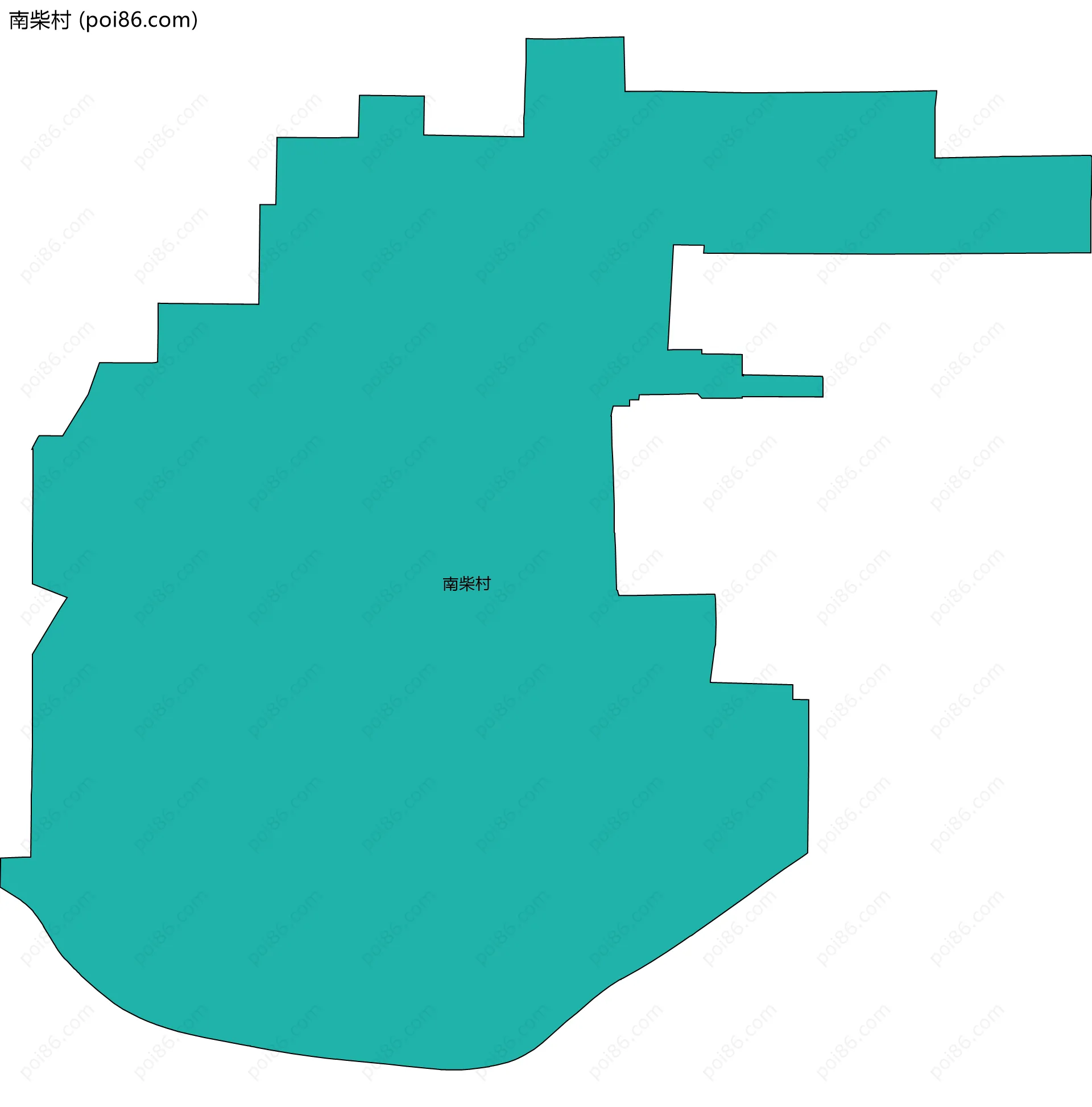 南柴村边界地图
