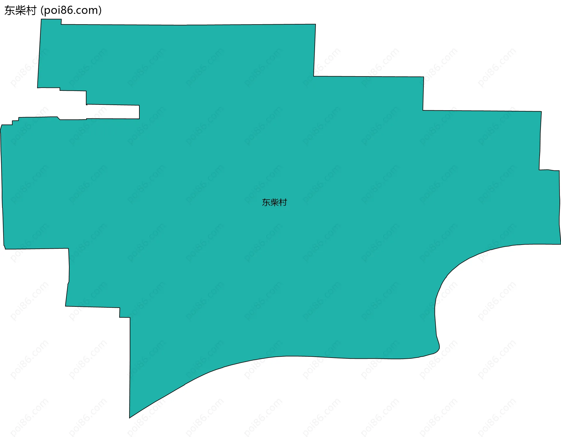 东柴村边界地图