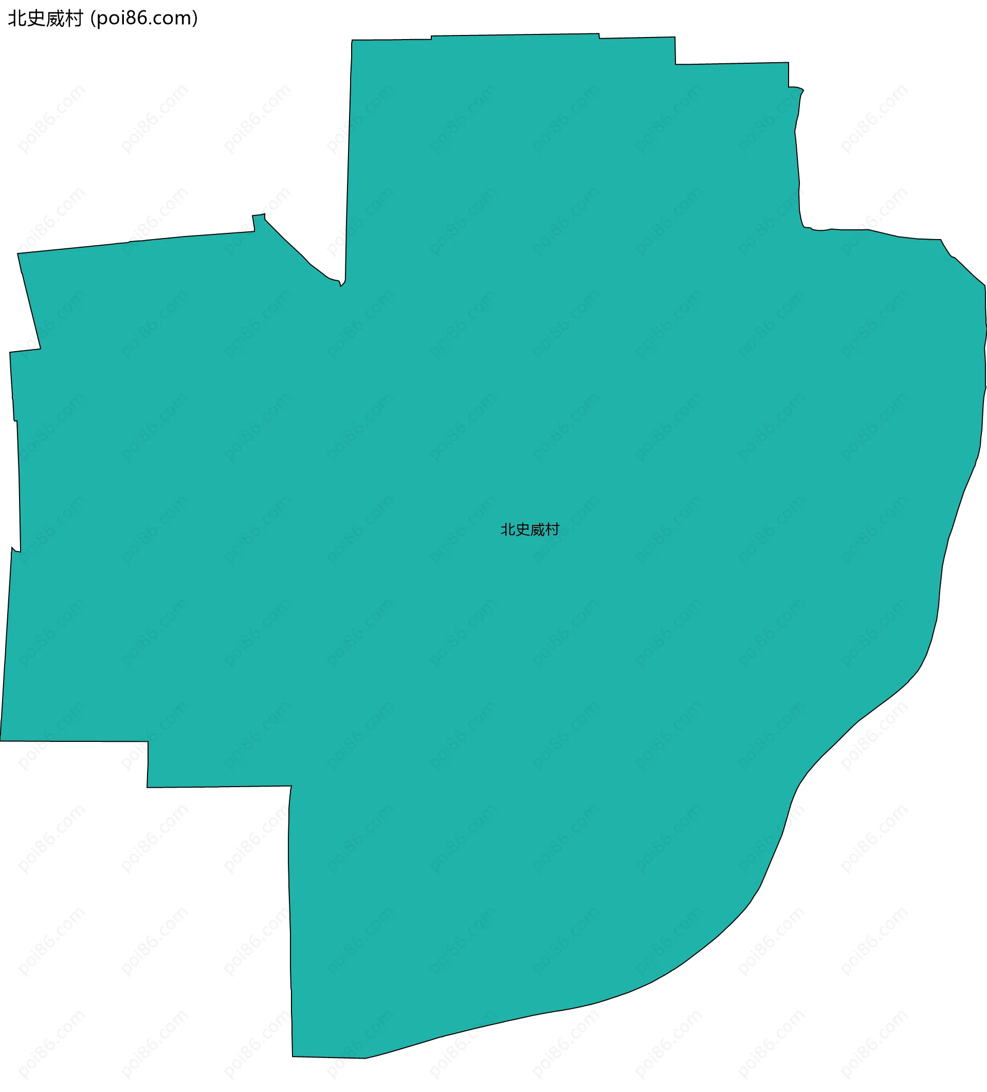北史威村边界地图